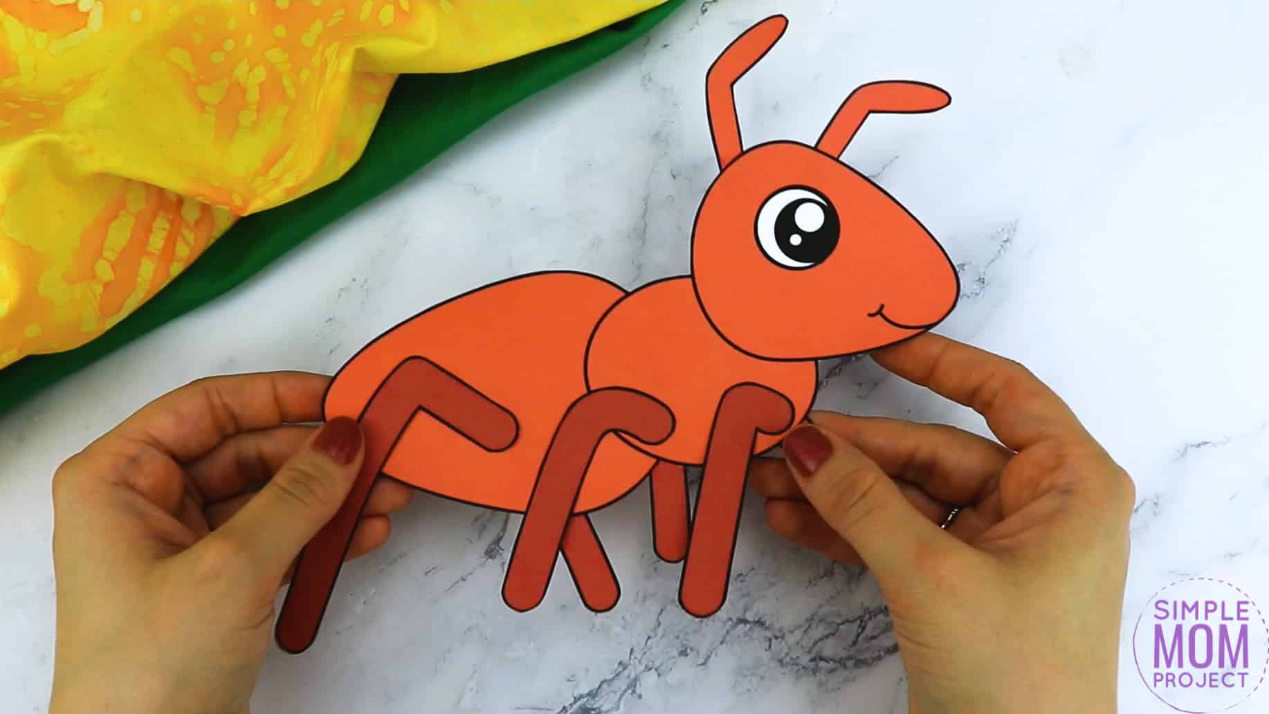 Free Printable Ant Craft for Kids, preschoolers and toddlers