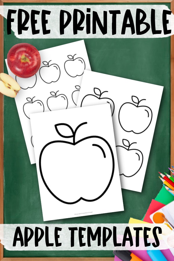 Add some fun to your fall and summer apple crafts with this simple & free printable apple templates. What a great idea for use as an apple stencil printable, apple coloring page or even an apple wall decoration for your room. Preschoolers & toddlers share so much fun using these apple templates as cards for their friends. Want to add a delicious looking apple template to your printables today, click here and grab your copy.