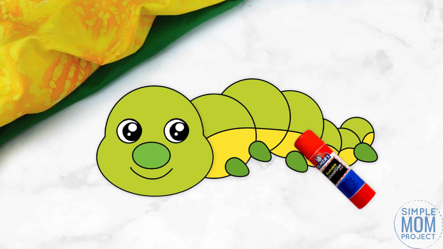 Free Printable Caterpillar Craft for Kids, preschoolers and toddlers