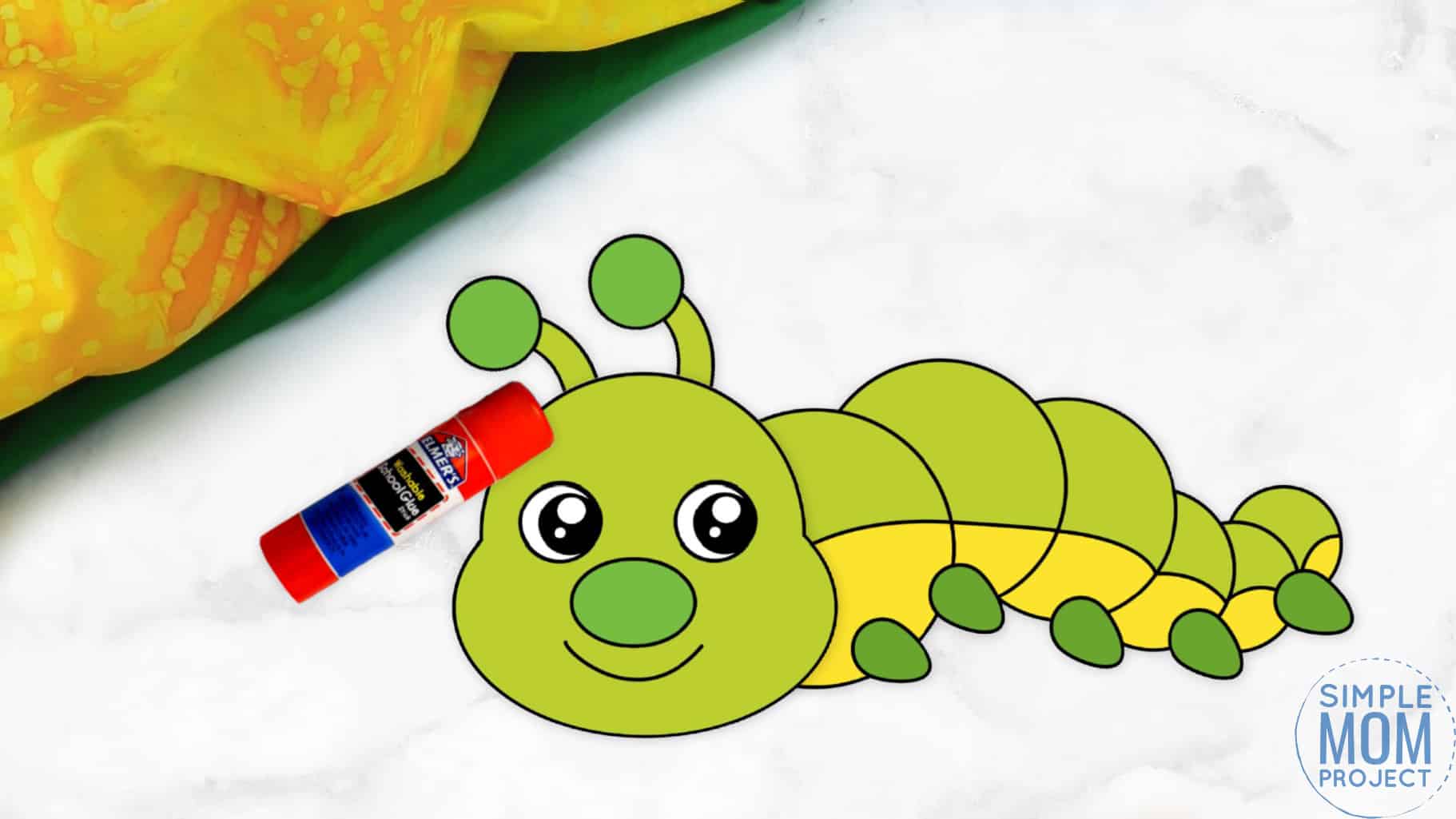 Free Printable Caterpillar Craft for Kids, preschoolers and toddlers
