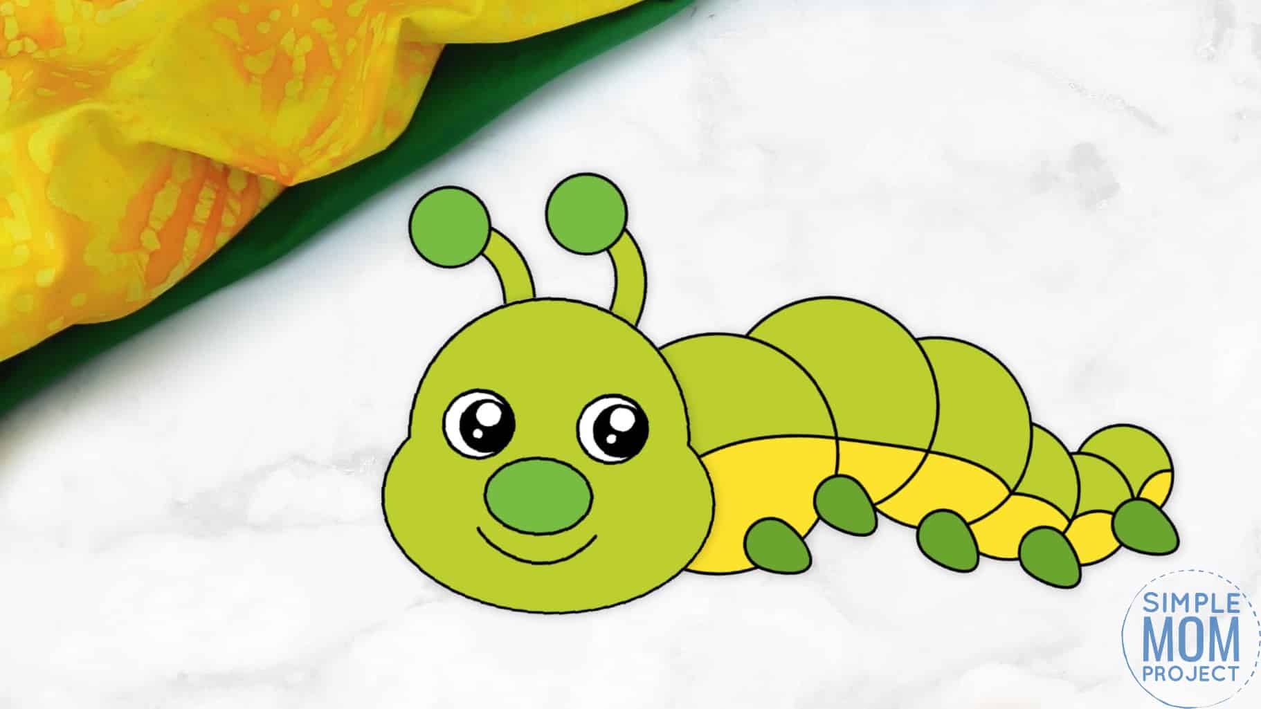 Free Printable Caterpillar Craft for Kids, preschoolers and toddlers
