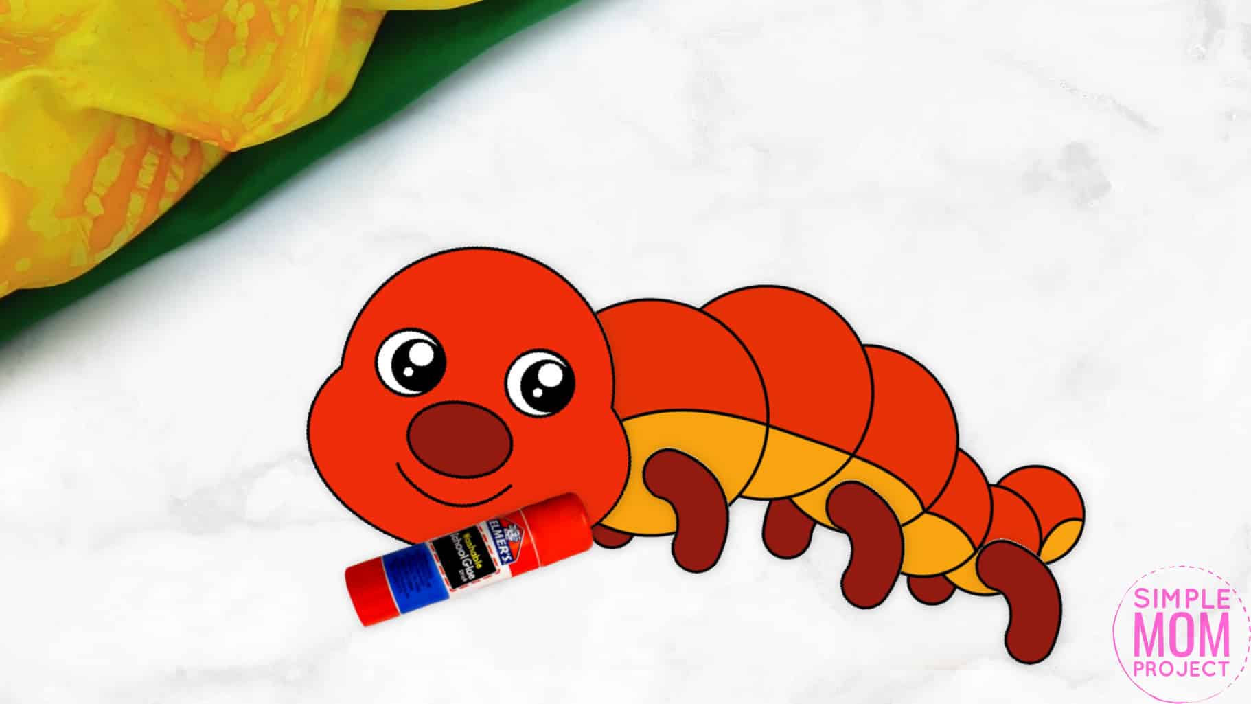 Free Printable Centipede Craft for Kids, preschoolers and toddlers