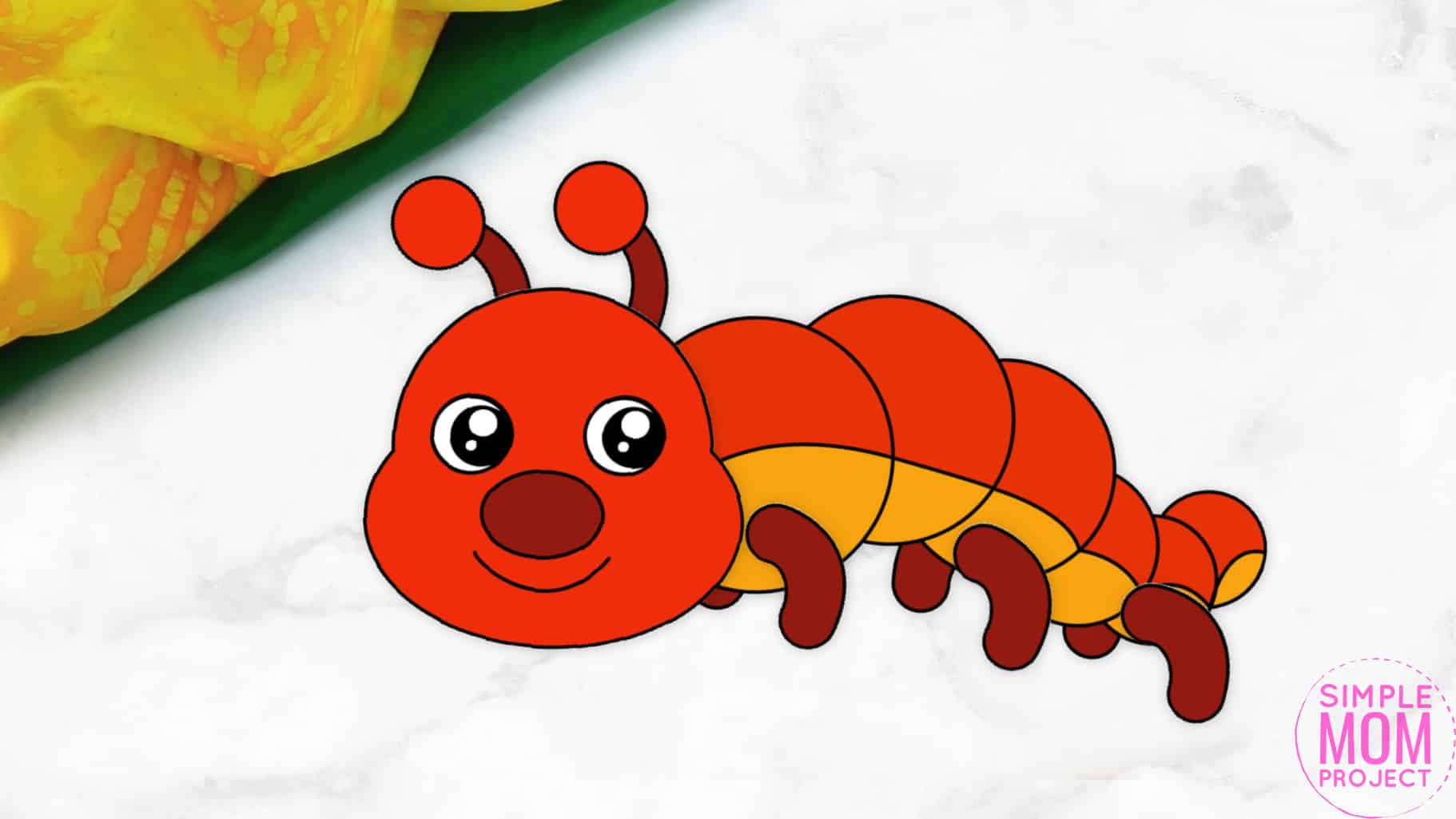 Free Printable Centipede Craft for Kids, preschoolers and toddlers