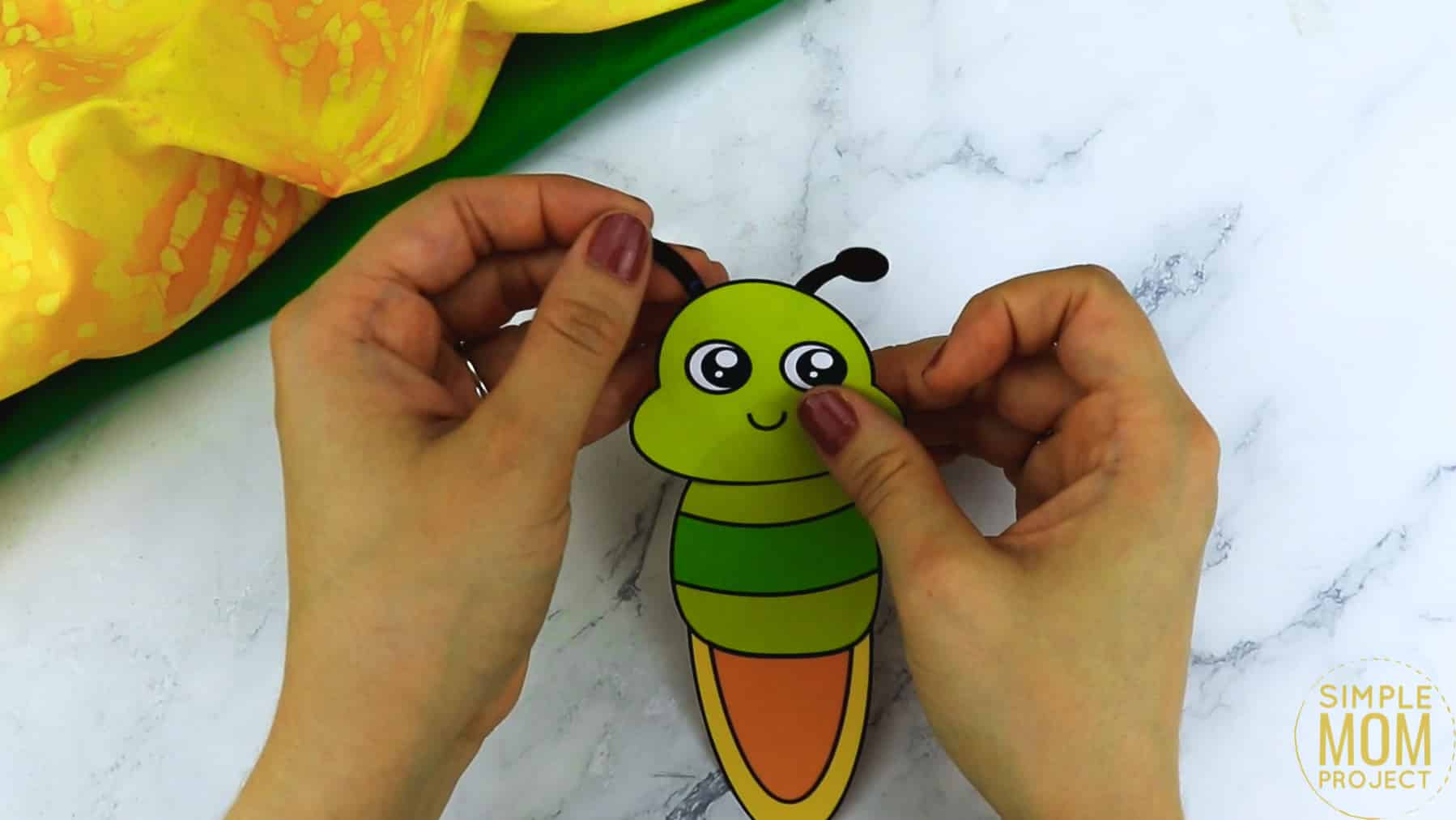 Free Printable Firefly Craft for Kids, preschoolers and toddlers