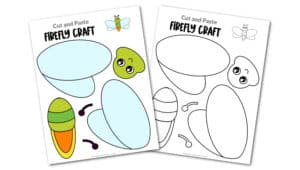 Free Printable Firefly Craft for kids, preschoolers and toddlers