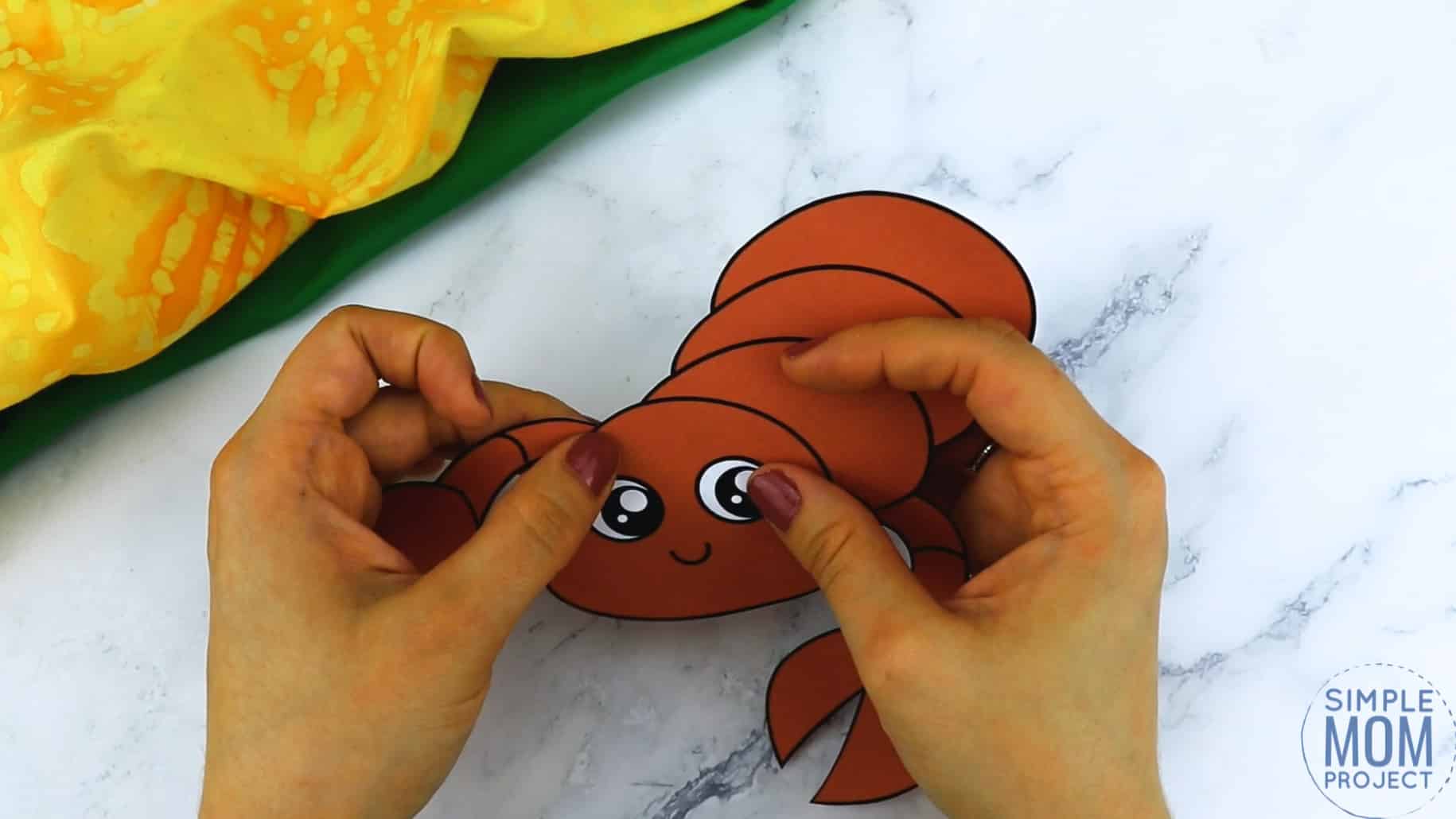 Free Printable Scorpion Craft for Kids, preschoolers and toddlers