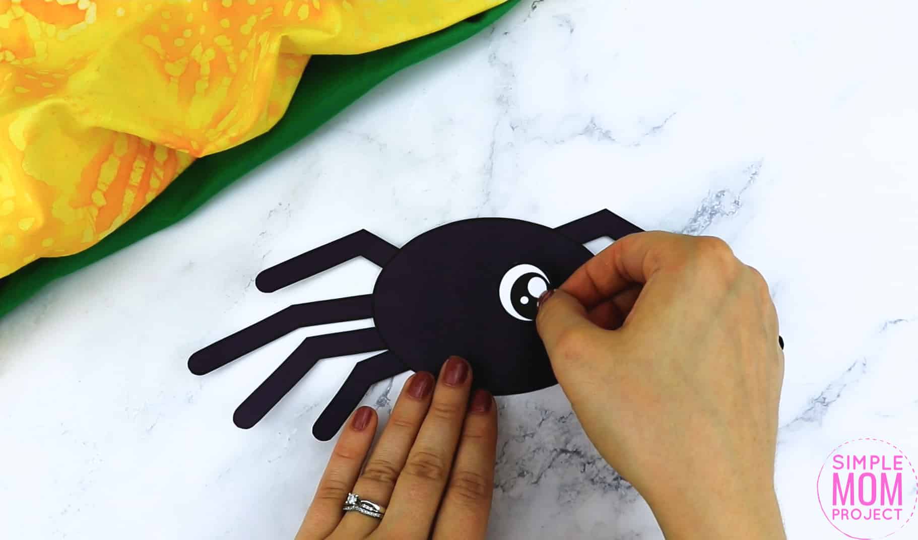 Free Printable Spider Craft for Kids, preschoolers and toddlers