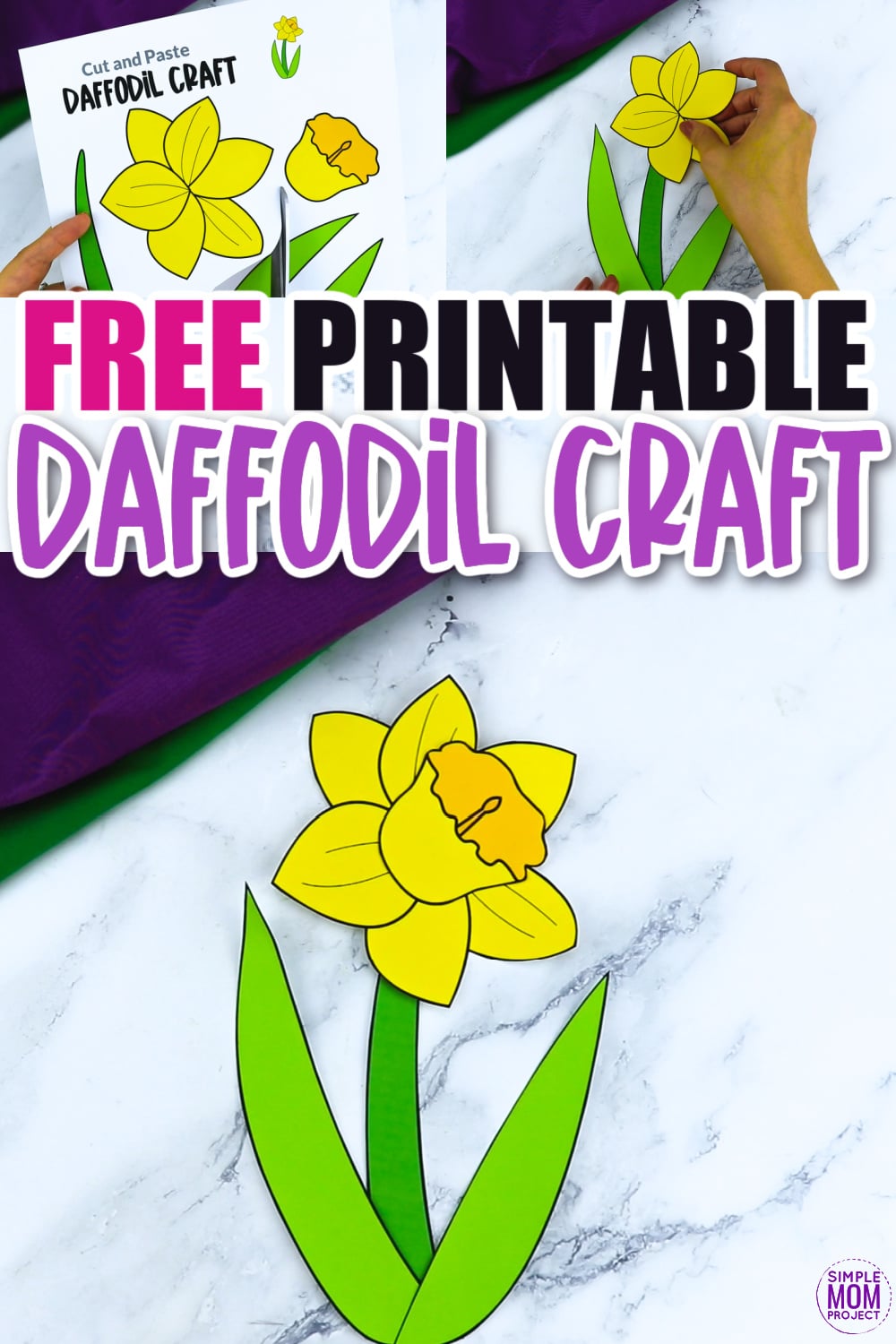 Are you looking for a fun flower craft to do with your kids? This spring daffodil flower template is a perfect craft to do with your kindergartners, preschoolers and toddlers this spring. Paint them, color them or turn them into a beautiful flower greeting card!