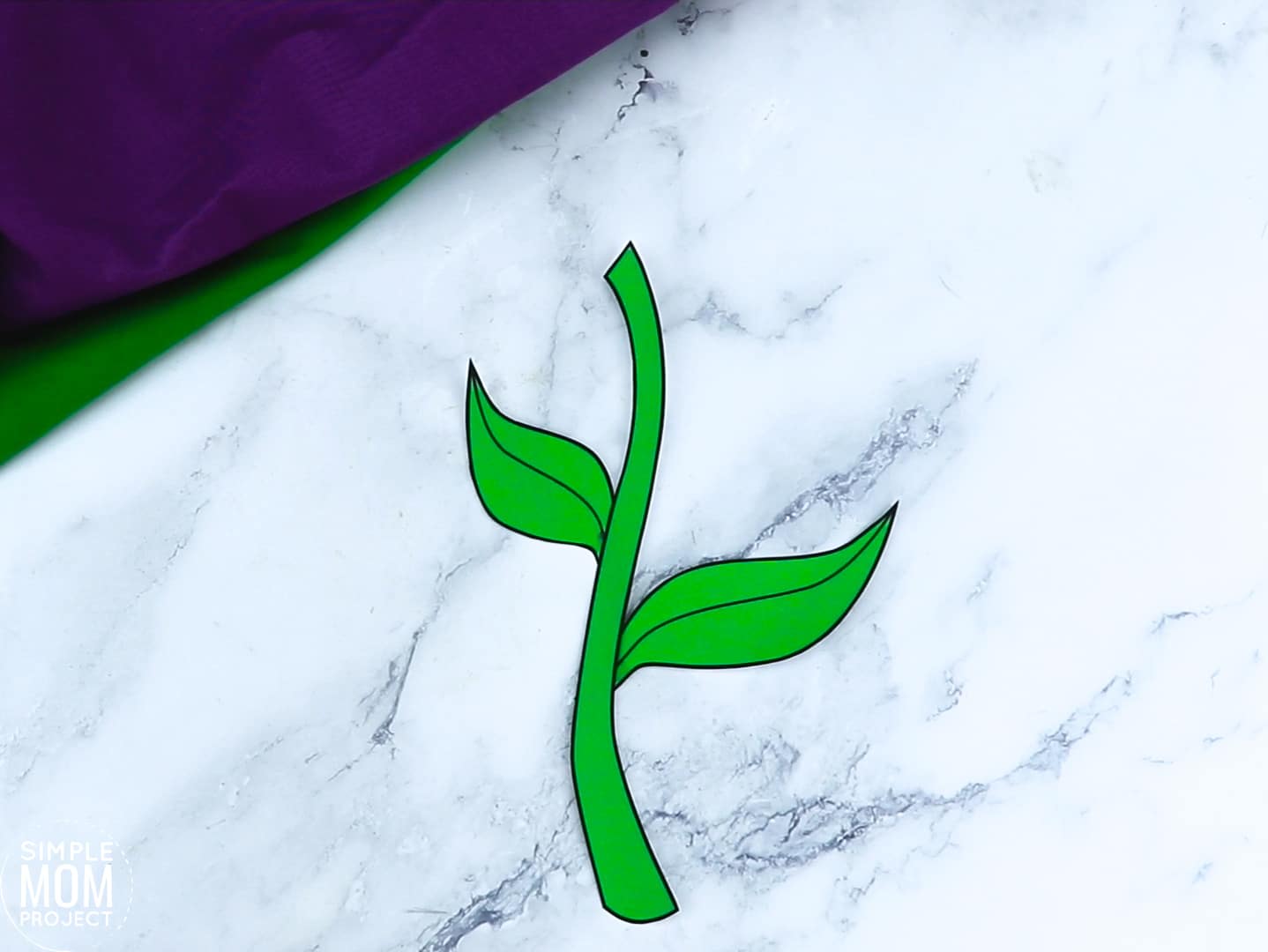 Free Printable Lily Flower Craft template for kids, Lily craft for toddlers and Lily craft for kindergartners