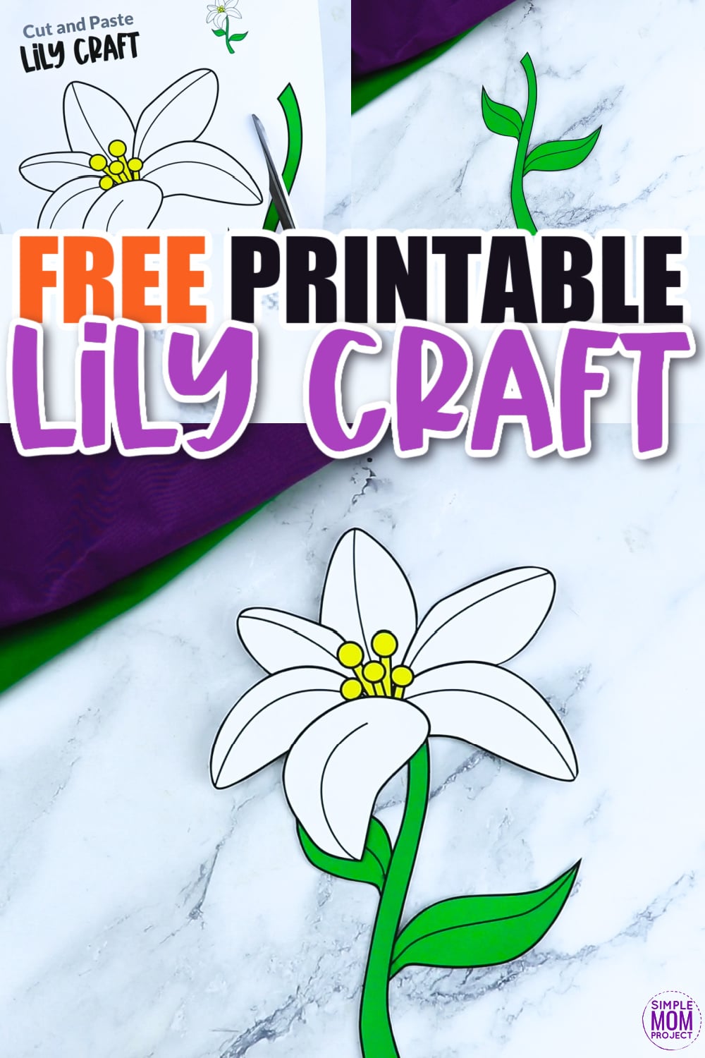Are you looking for a fun lily flower craft to do with your kids? This spring lily flower template is a perfect craft to do with your kindergartners, preschoolers and toddlers this spring. Paint them, color them or turn them into a beautiful flower lily greeting card!