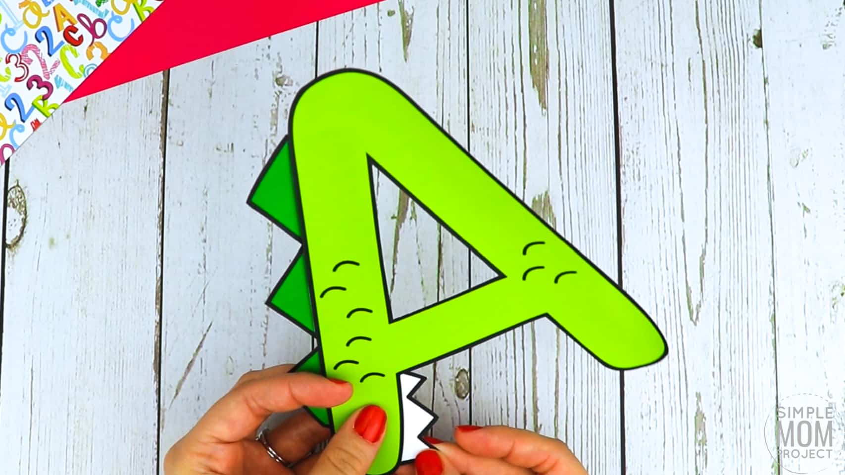 A is for Alligator Free Printable Craft Alligator Letter A Craft for Kids, preschoolers, toddlers and kindergartners