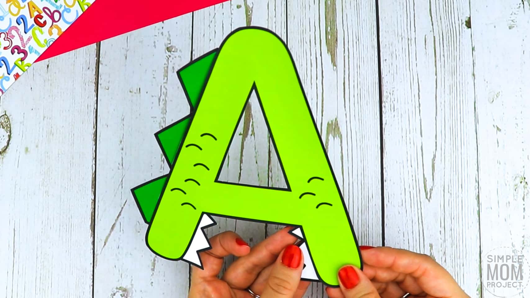 A is for Alligator Free Printable Craft Alligator Letter A Craft for Kids, preschoolers, toddlers and kindergartners
