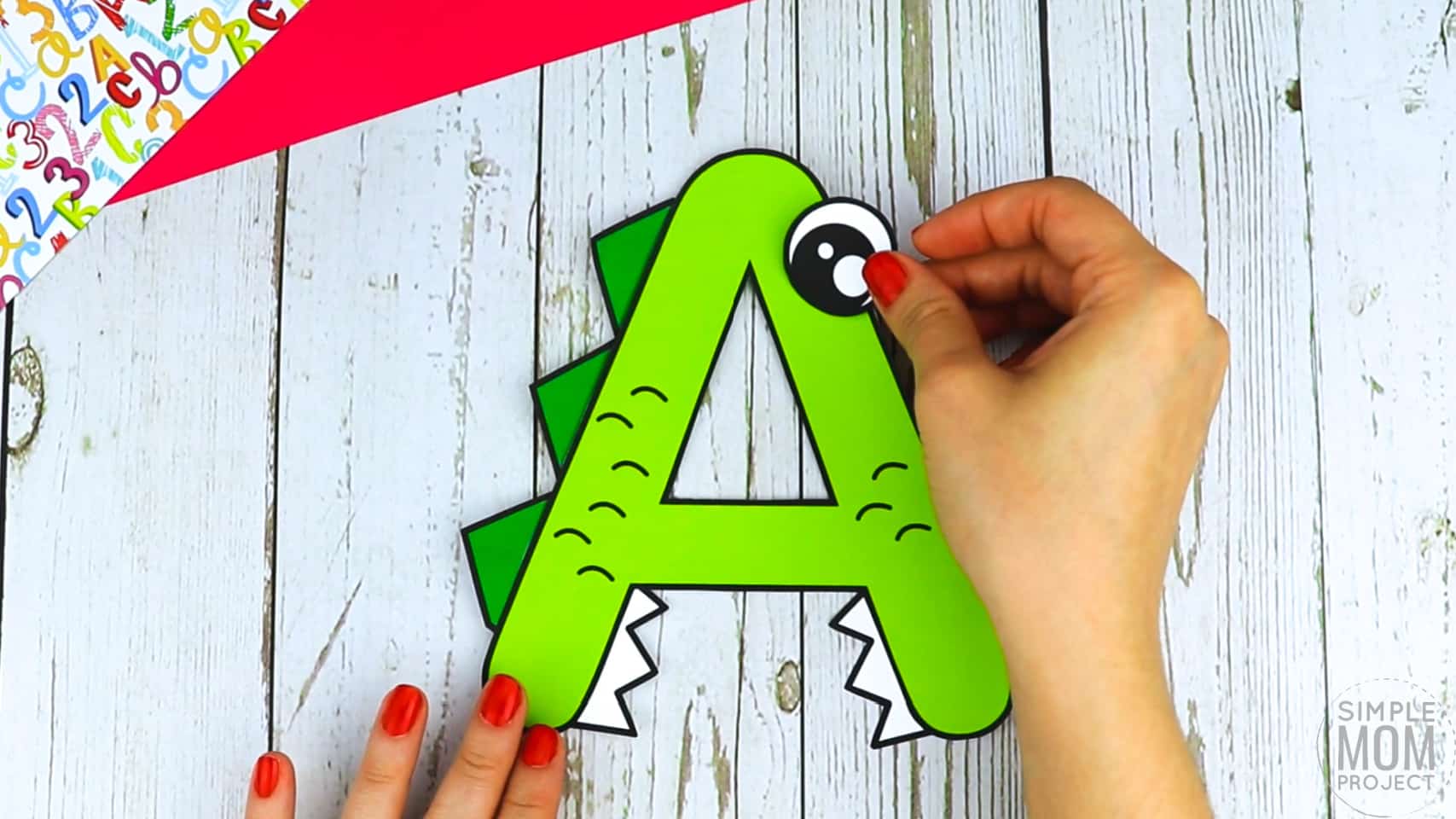 A is for Alligator Free Printable Craft Alligator Letter A Craft for Kids, preschoolers, toddlers and kindergartners
