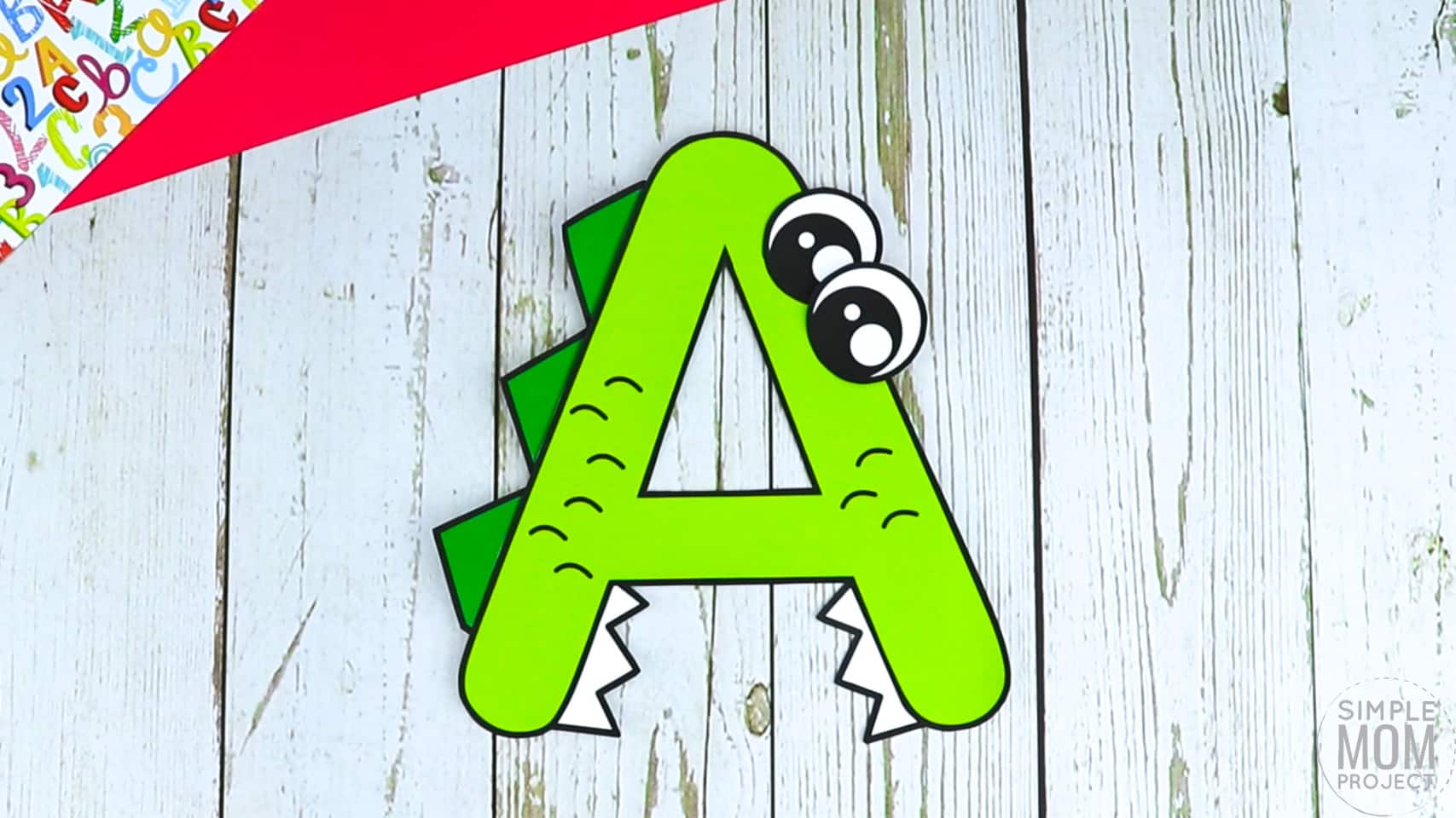 A is for Alligator Free Printable Craft Alligator Letter A Craft for Kids, preschoolers, toddlers and kindergartners