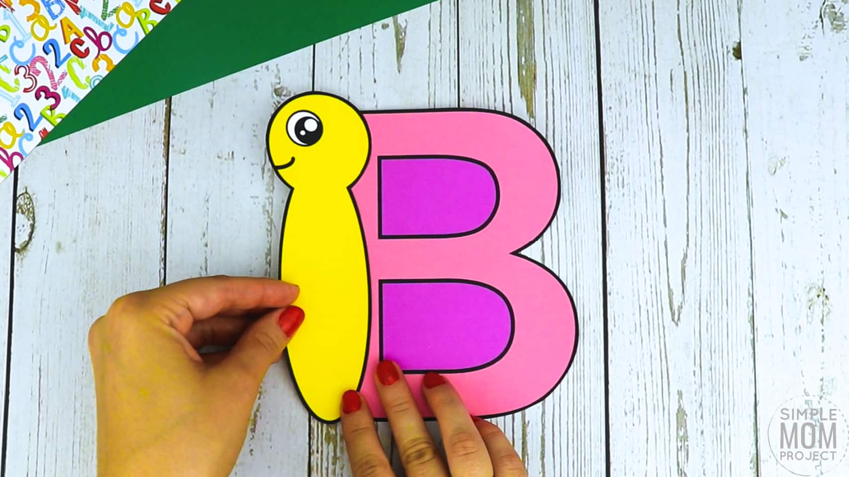 B is for Butterfly Free Printable Craft Butterfly Letter B Craft for Kids, preschoolers, toddlers and kindergartner