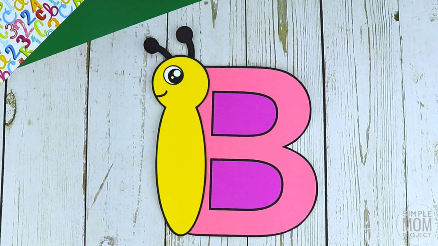 B is for Butterfly Free Printable Craft Butterfly Letter B Craft for Kids, preschoolers, toddlers and kindergartner