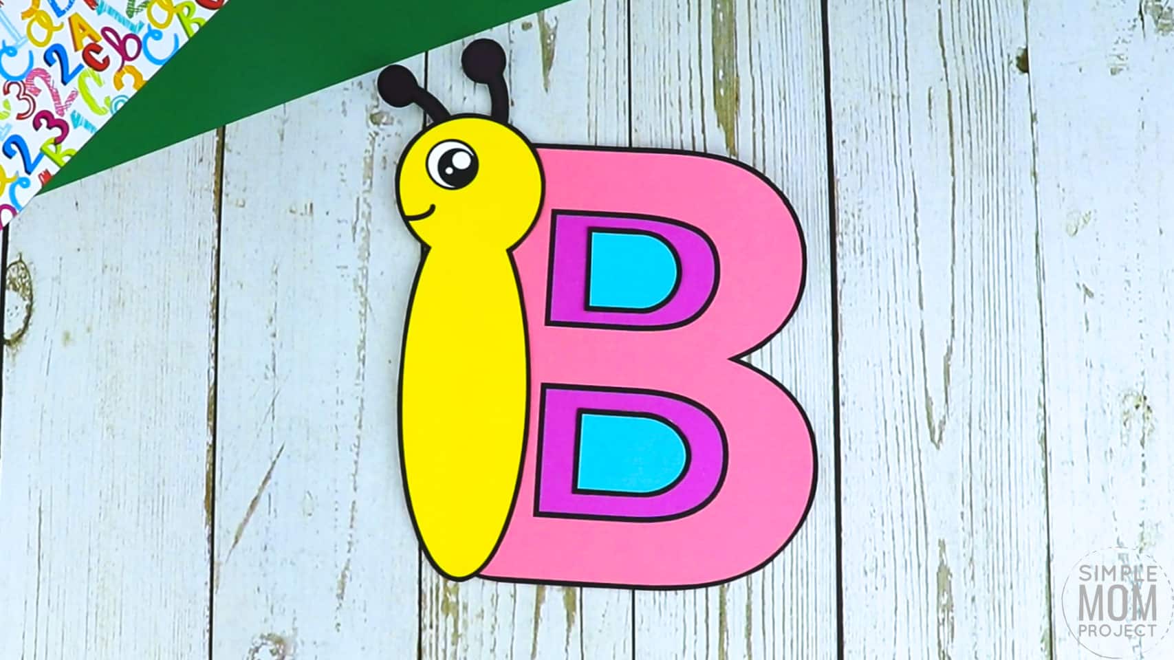 B is for Butterfly Free Printable Craft Butterfly Letter B Craft for Kids, preschoolers, toddlers and kindergartner