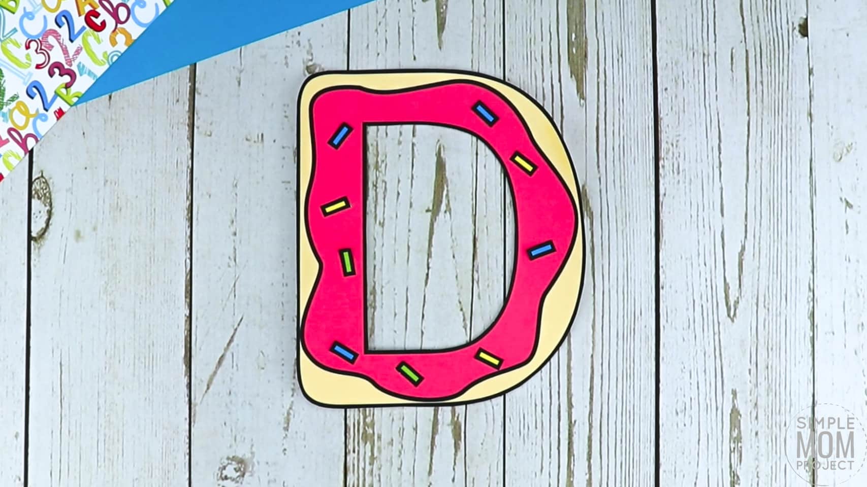 D is for Donut Printable Craft Donut Letter D Craft for Kids, preschoolers, toddlers and kindergartners
