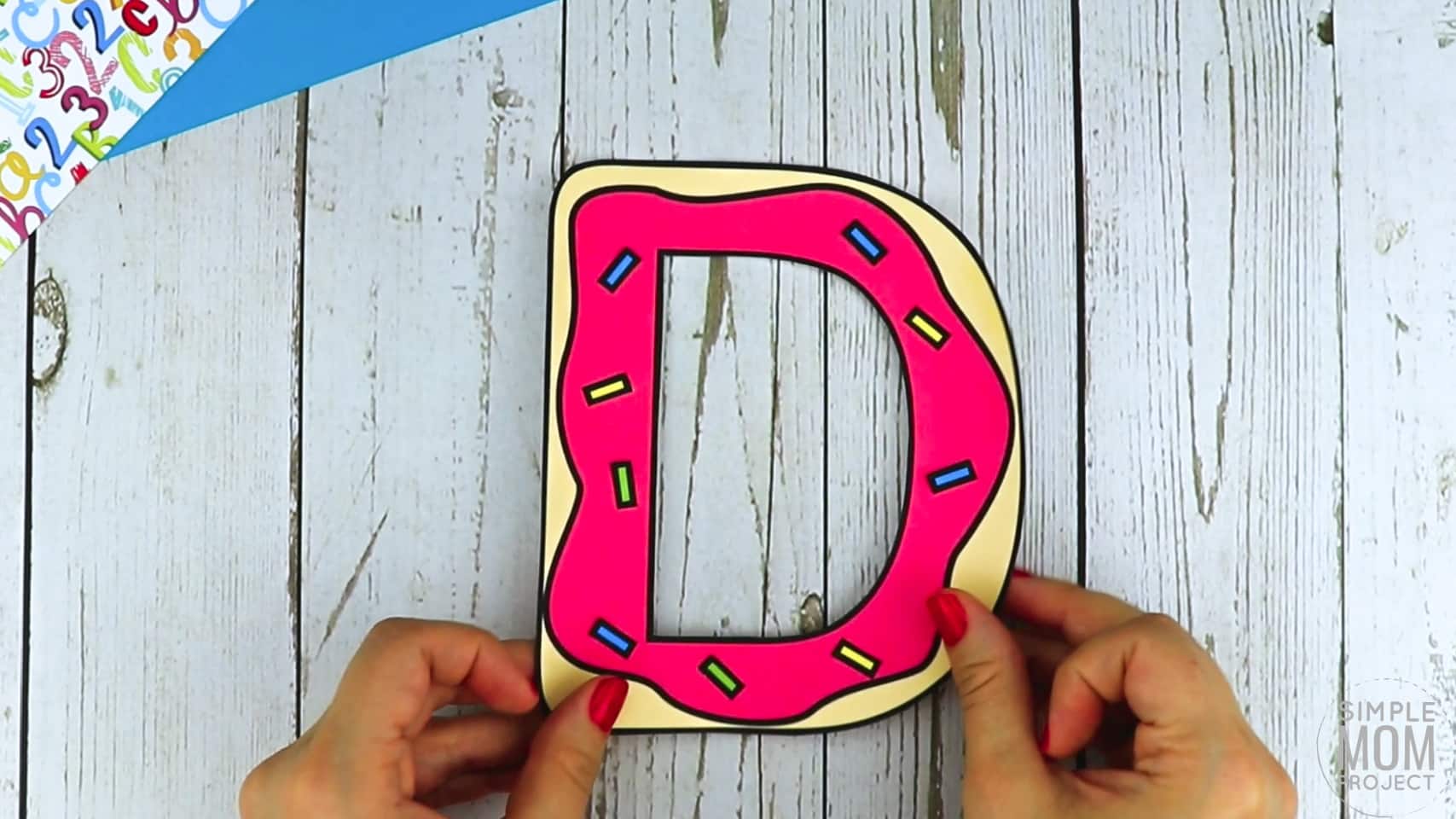 D is for Donut Printable Craft Donut Letter D Craft for Kids, preschoolers, toddlers and kindergartners