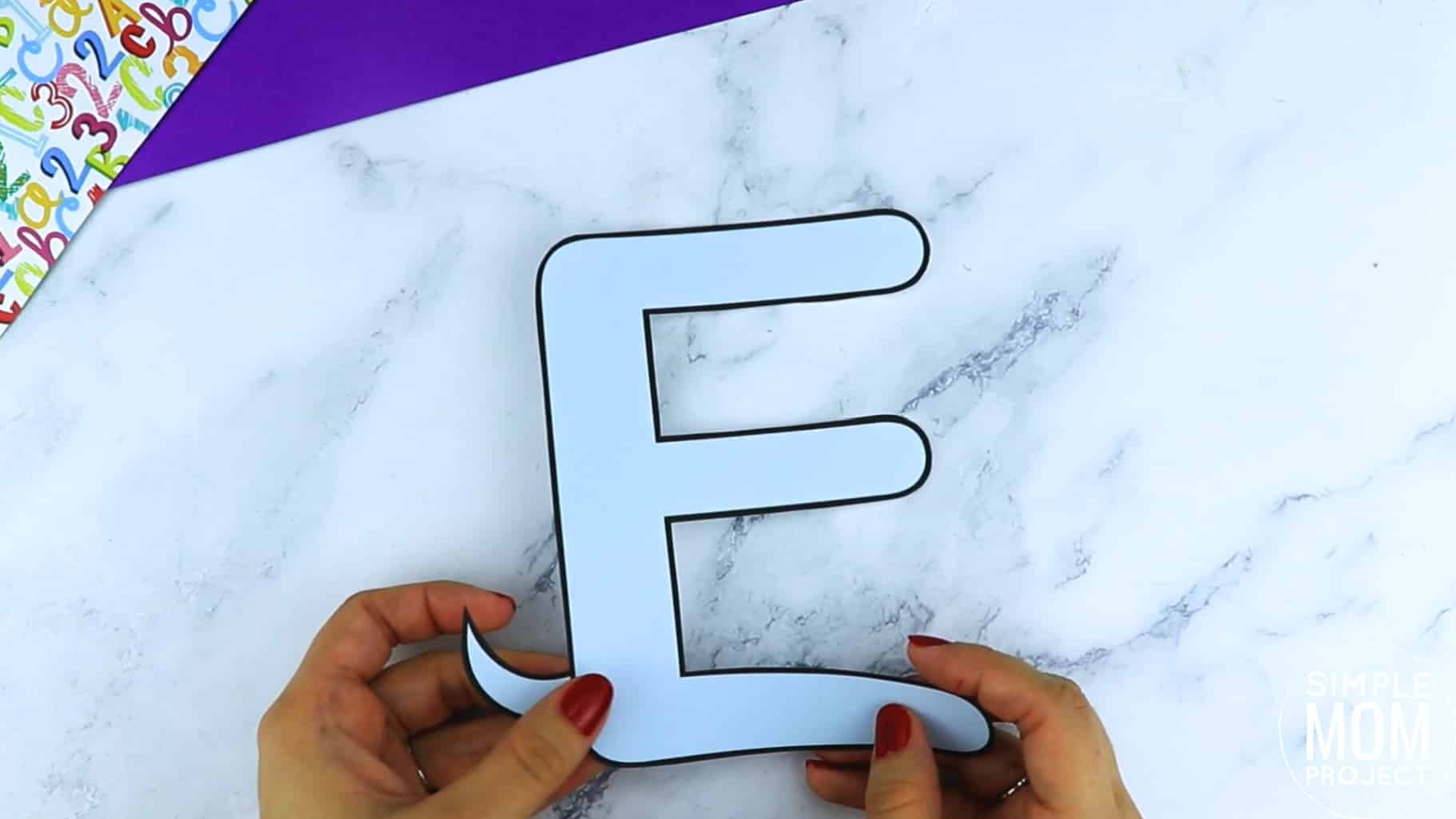 E is for Elephant Printable Craft Elephant Letter E Craft for Kids, preschoolers, toddlers and kindergartners