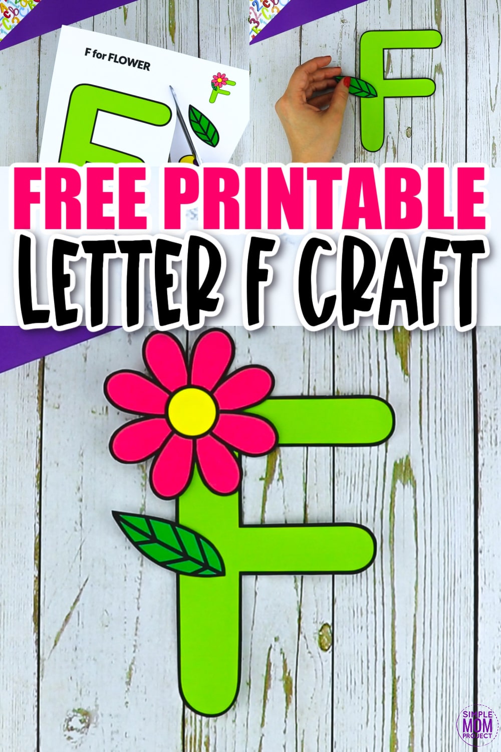 Are you looking for a fun and creative way to teach the uppercase letter F? Use this fun preschool free printable flower letter F learning craft activities. It is an easy way to make learning simple and fun at the same time. Your kindergarten students will also love making this fun printable letter F is for flower craft.