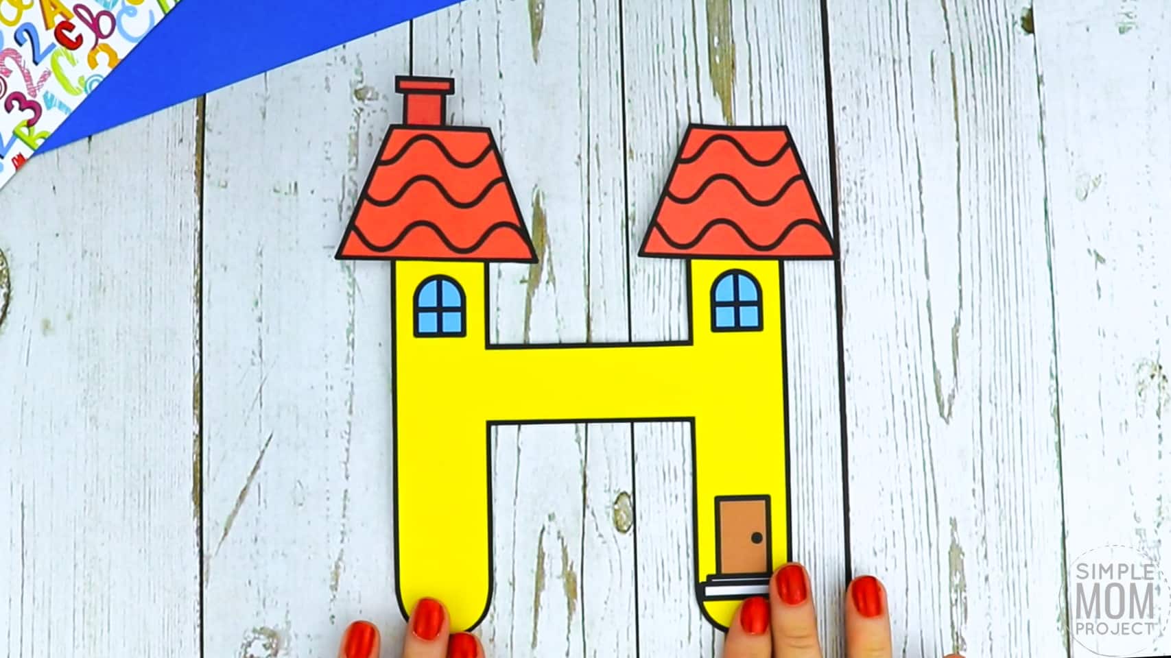H is for House Printable Craft Letter H Craft for Kids, preschoolers, toddlers and kindergartners