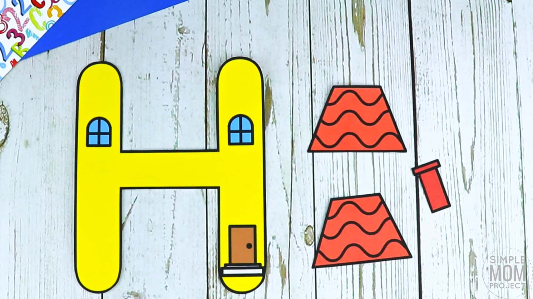 H is for House Printable Craft Letter H Craft for Kids, preschoolers, toddlers and kindergartners