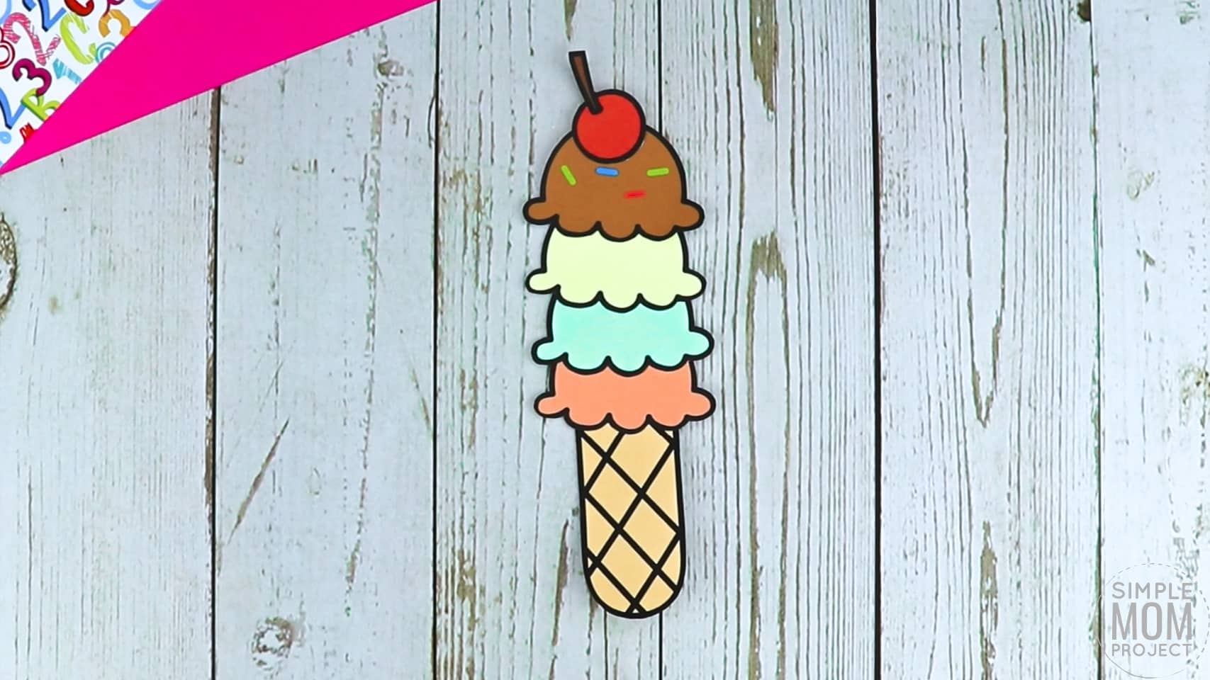 I is for Ice Cream Printable Craft Ice Cream Letter I Craft for Kids, preschoolers, toddlers and kindergartners