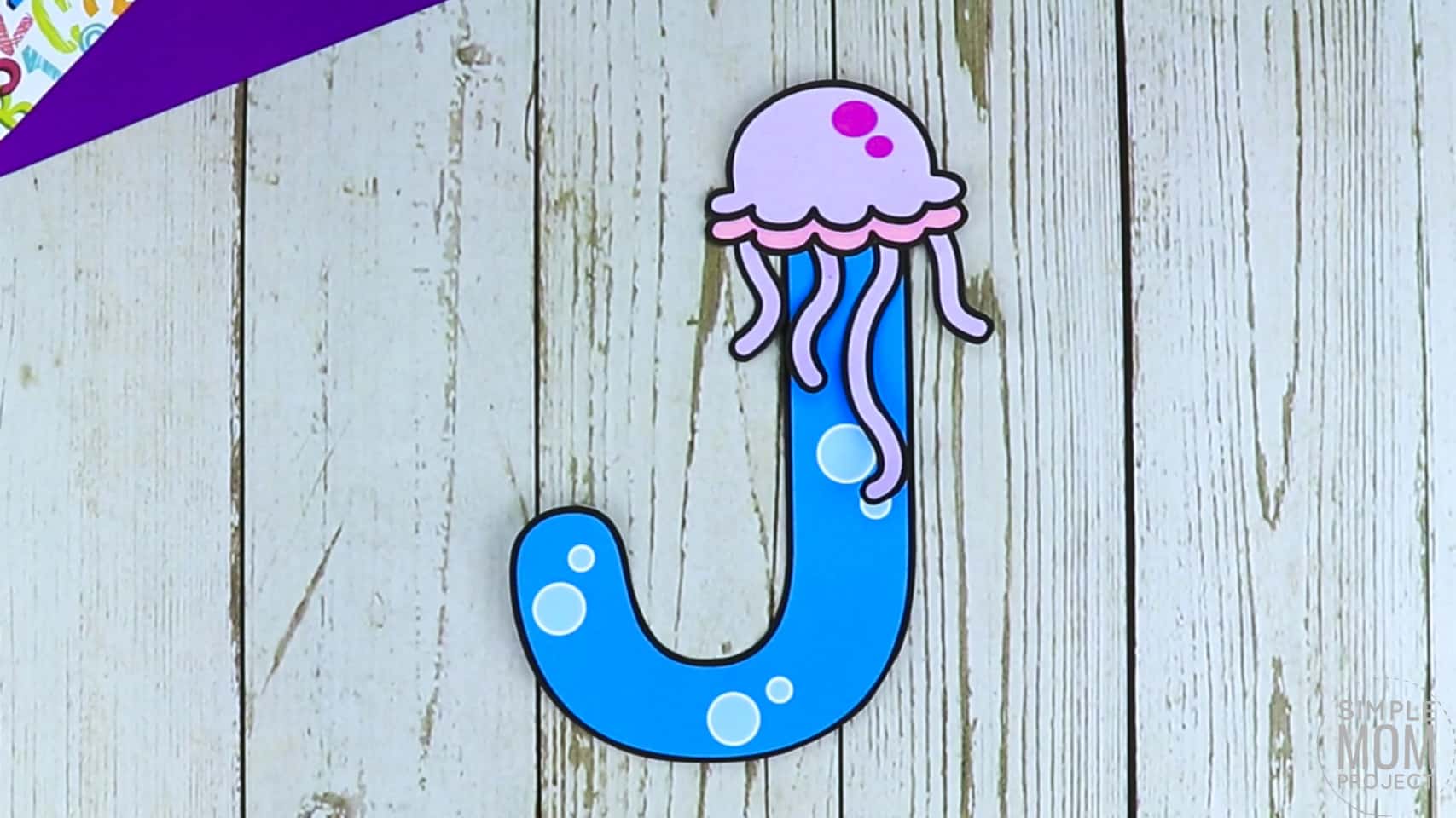 J is for Jellyfish Printable Craft Letter J Craft for Kids, preschoolers, toddlers and kindergartners