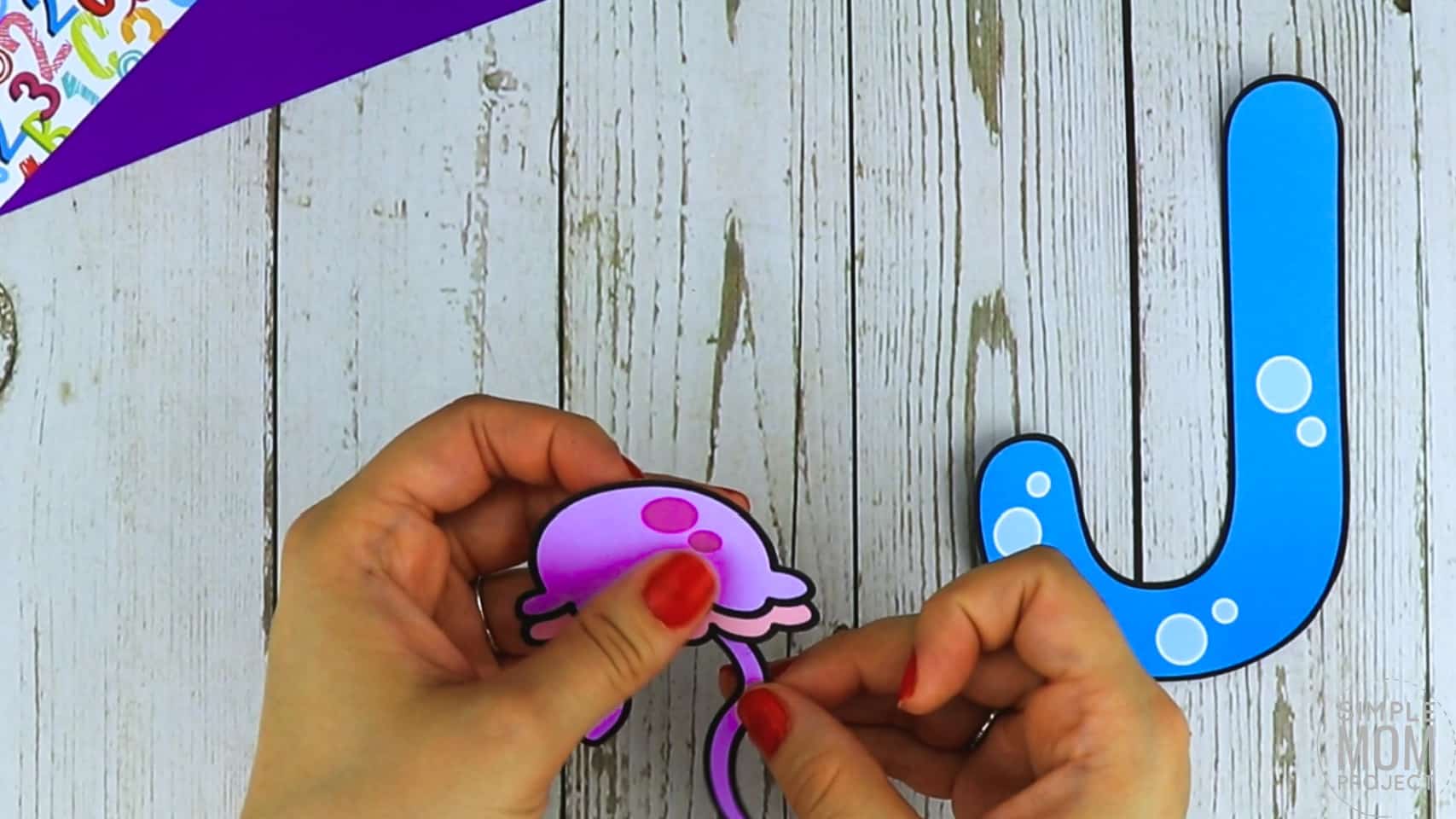 J is for Jellyfish Printable Craft Letter J Craft for Kids, preschoolers, toddlers and kindergartners