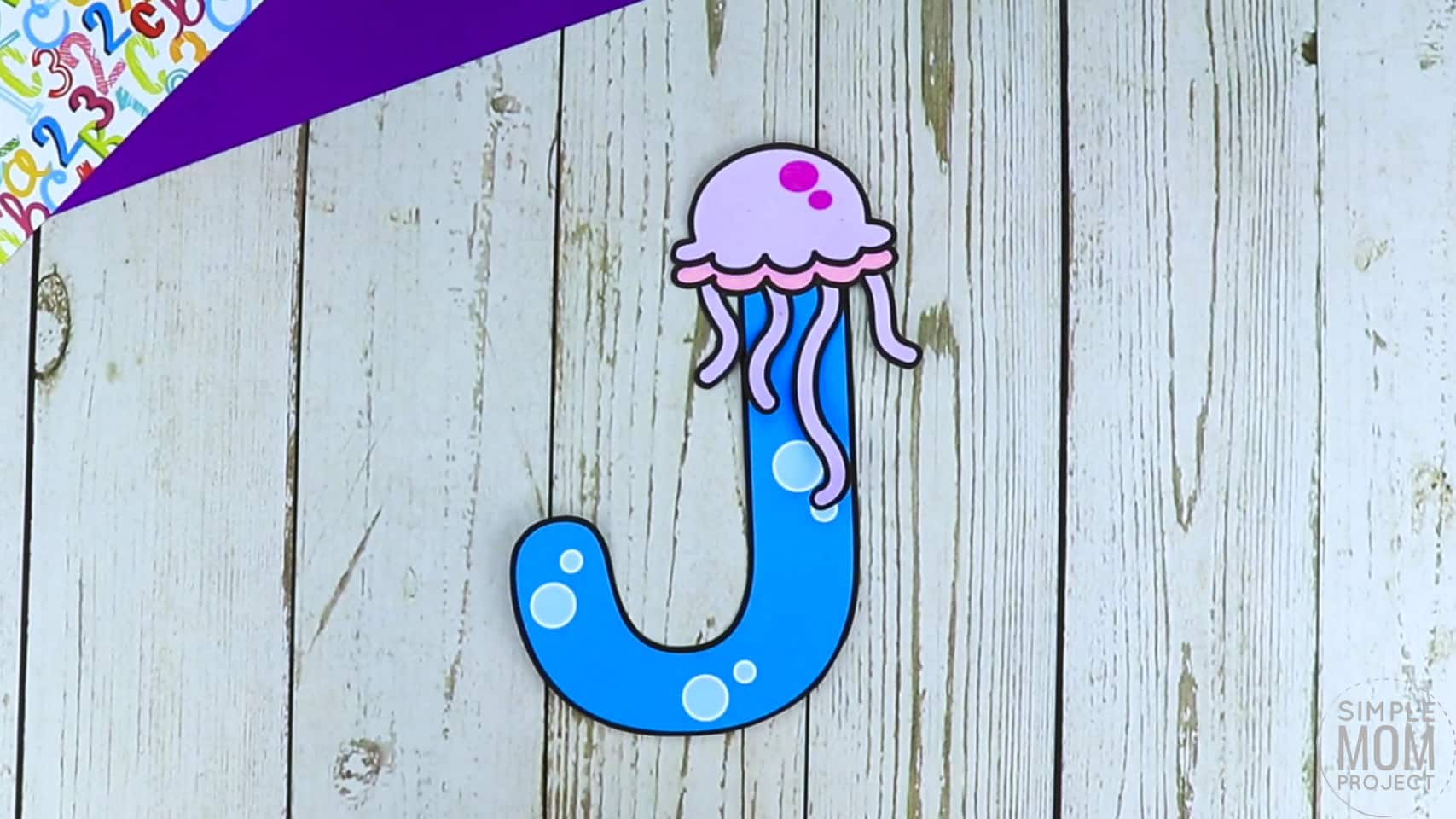 J is for Jellyfish Printable Craft Letter J Craft for Kids, preschoolers, toddlers and kindergartners