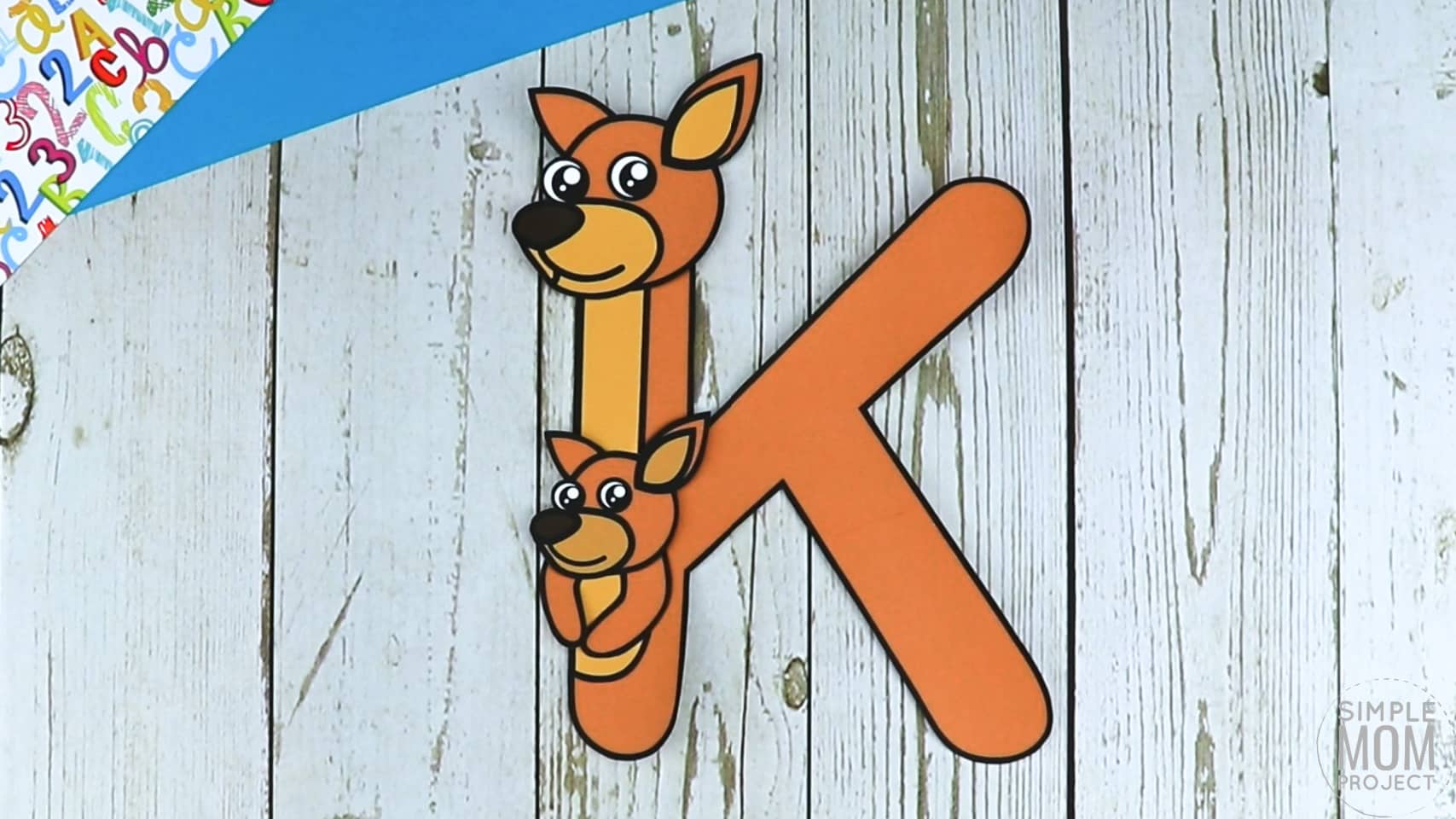 K is for Kangaroo Printable Craft Letter K Craft for Kids, preschoolers, toddlers and kindergartners