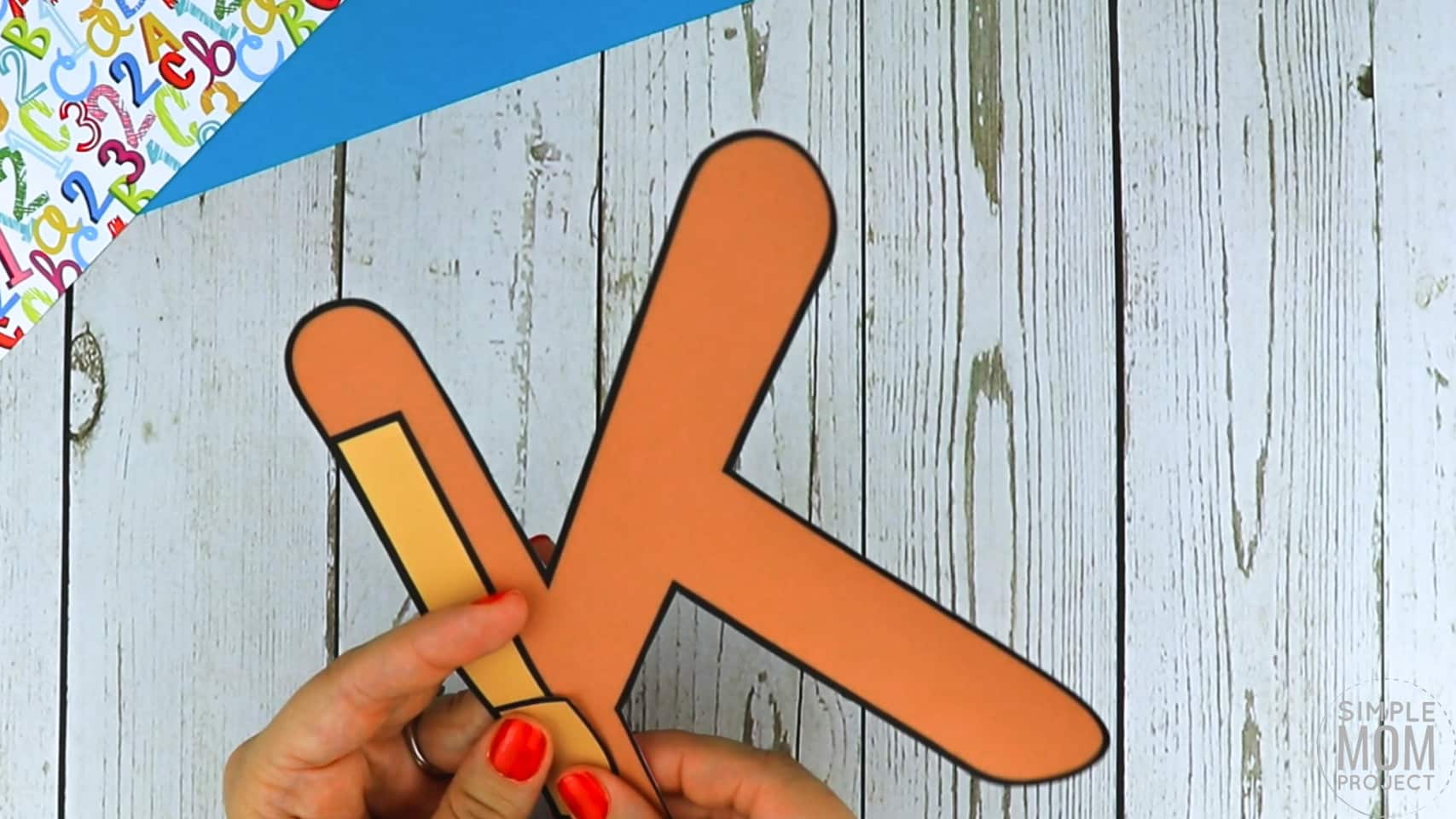 K is for Kangaroo Printable Craft Letter K Craft for Kids, preschoolers, toddlers and kindergartners