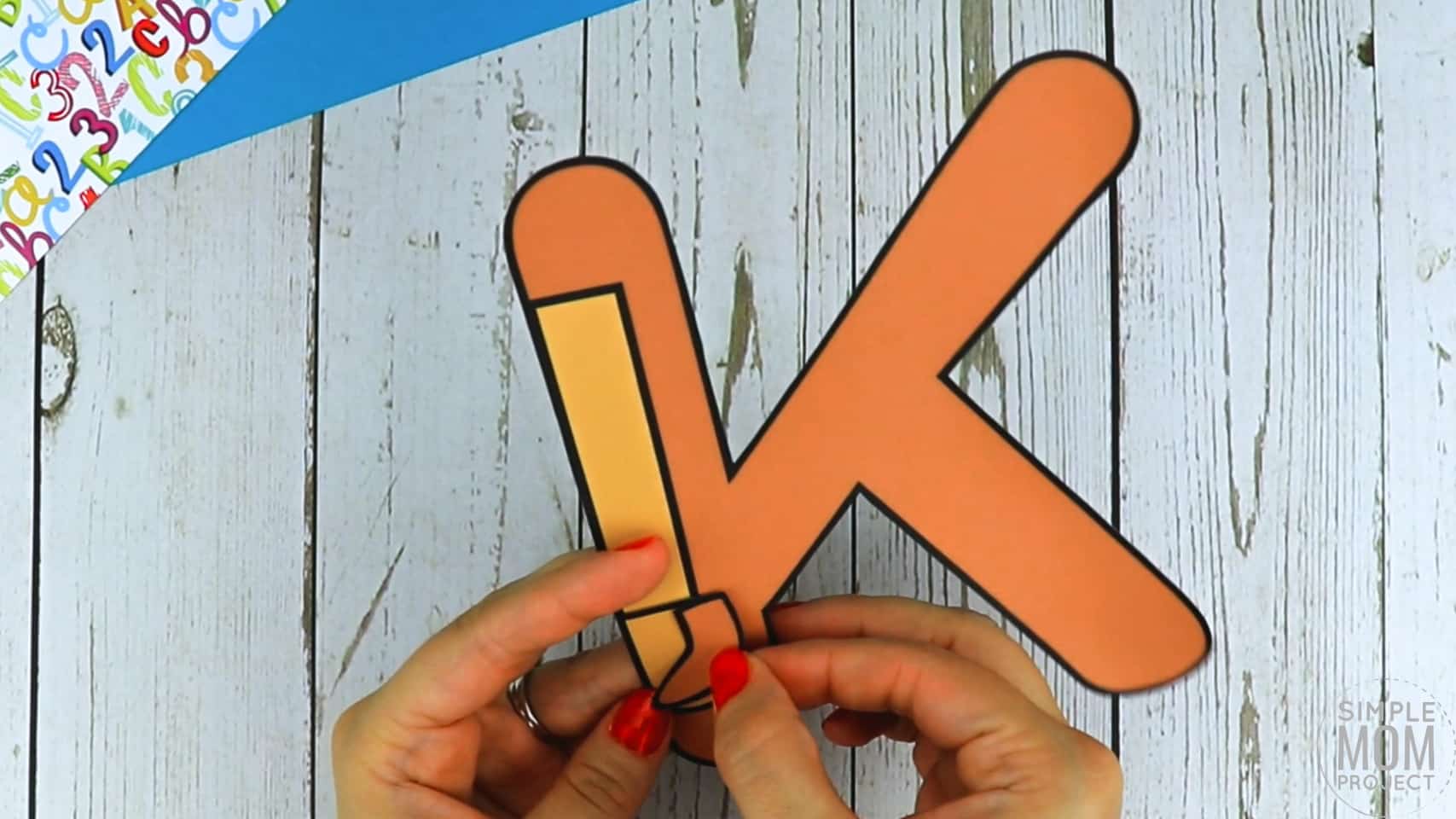 K is for Kangaroo Printable Craft Letter K Craft for Kids, preschoolers, toddlers and kindergartners