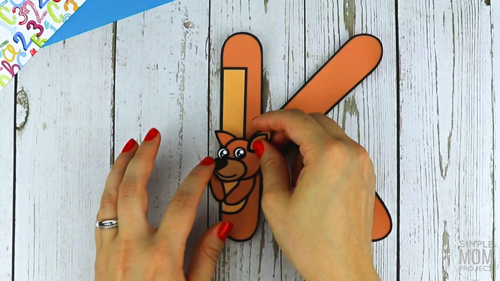 K is for Kangaroo Printable Craft Letter K Craft for Kids, preschoolers, toddlers and kindergartners