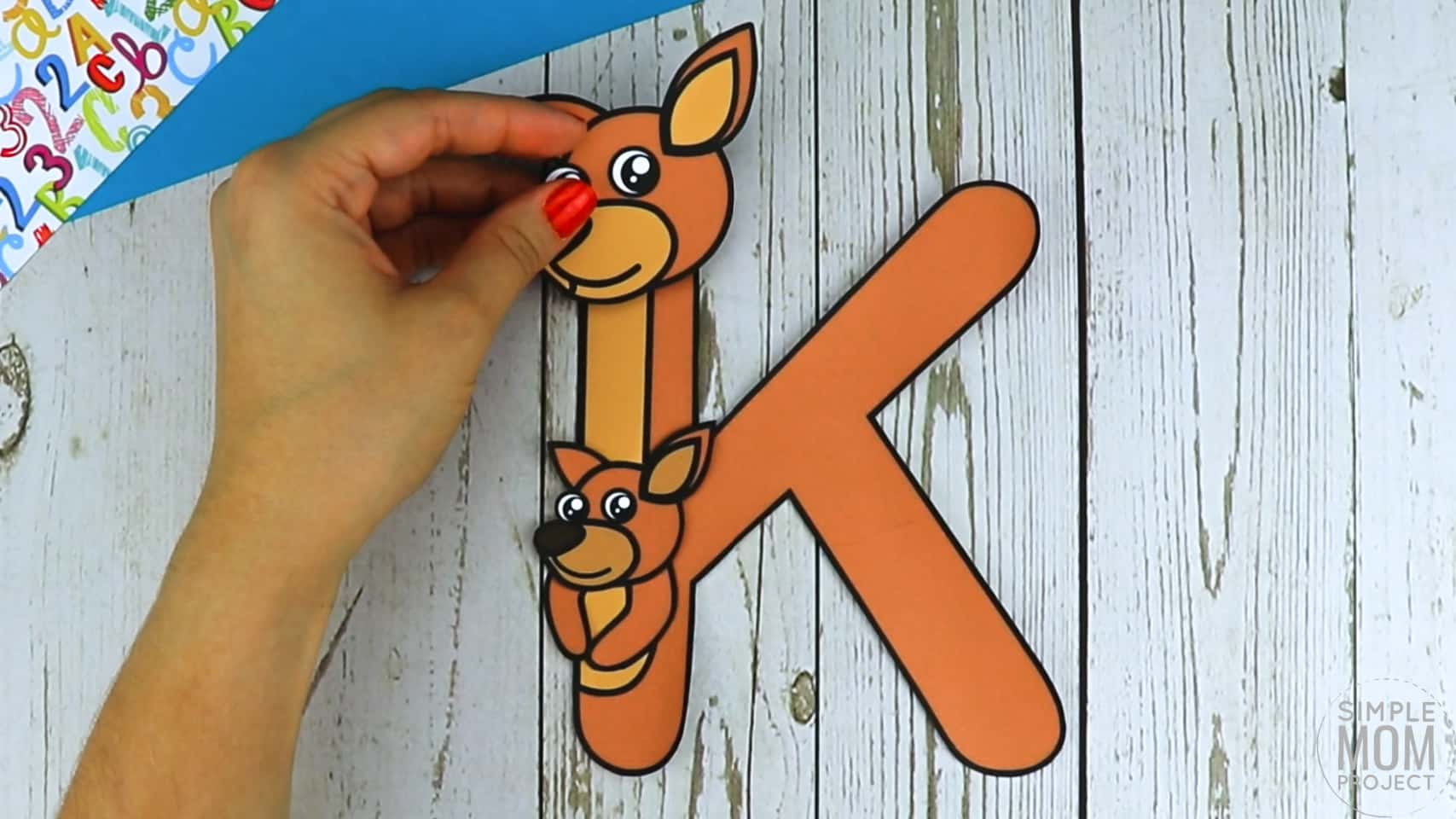 K is for Kangaroo Printable Craft Letter K Craft for Kids, preschoolers, toddlers and kindergartners