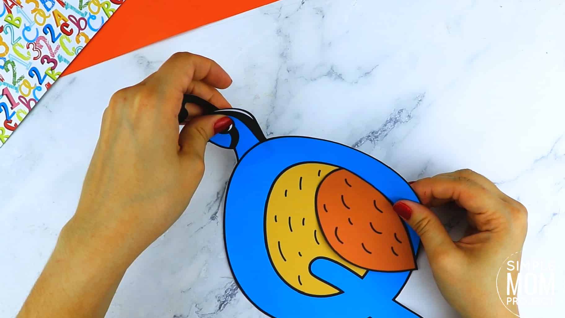 Q is for Quail Printable Craft Quail Letter Letter Q Craft for Kids, preschoolers, toddlers and kindergartners