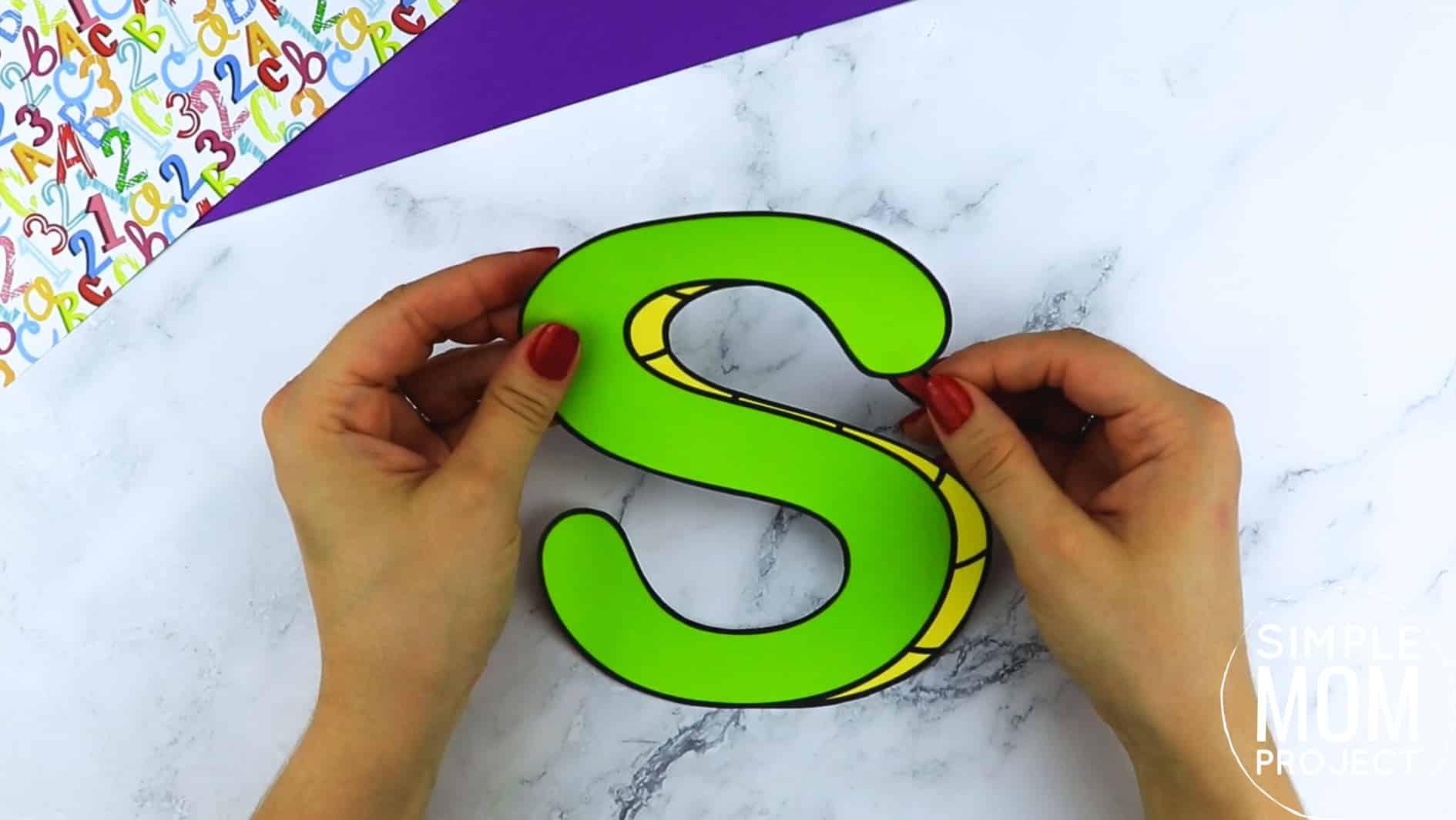 S is for Snake Printable Craft Snake Letter S Craft for Kids, preschoolers, toddlers and kindergartners
