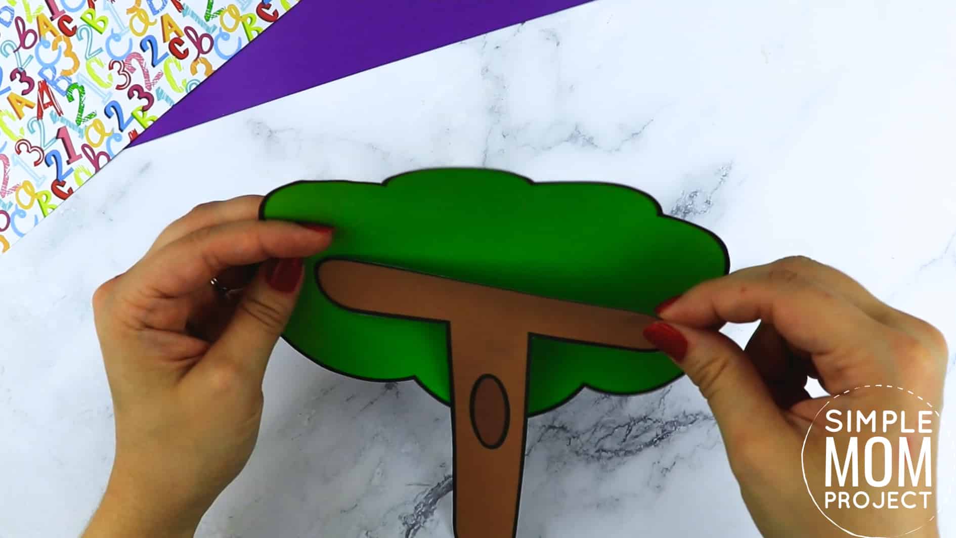 T is for Tree Printable Craft Tree Letter T Craft for Kids, preschoolers, toddlers and kindergartners