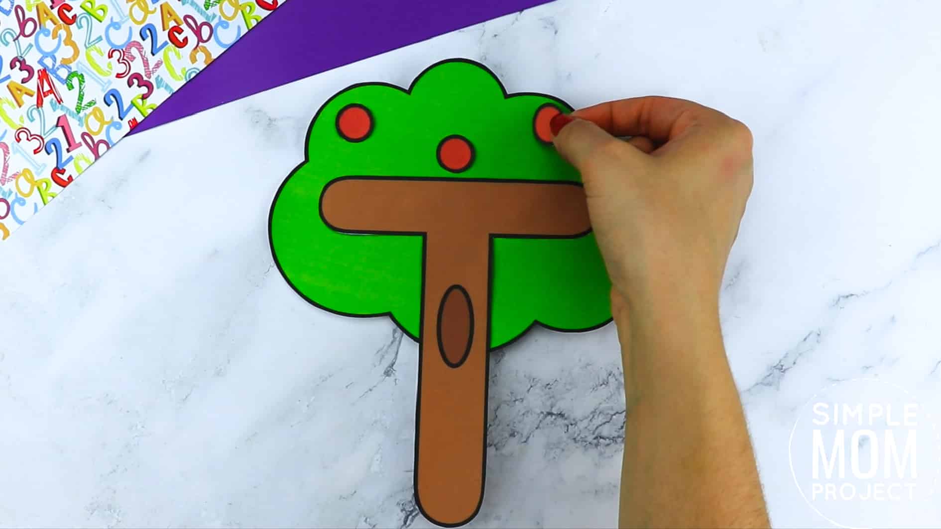 T is for Tree Printable Craft Tree Letter T Craft for Kids, preschoolers, toddlers and kindergartners