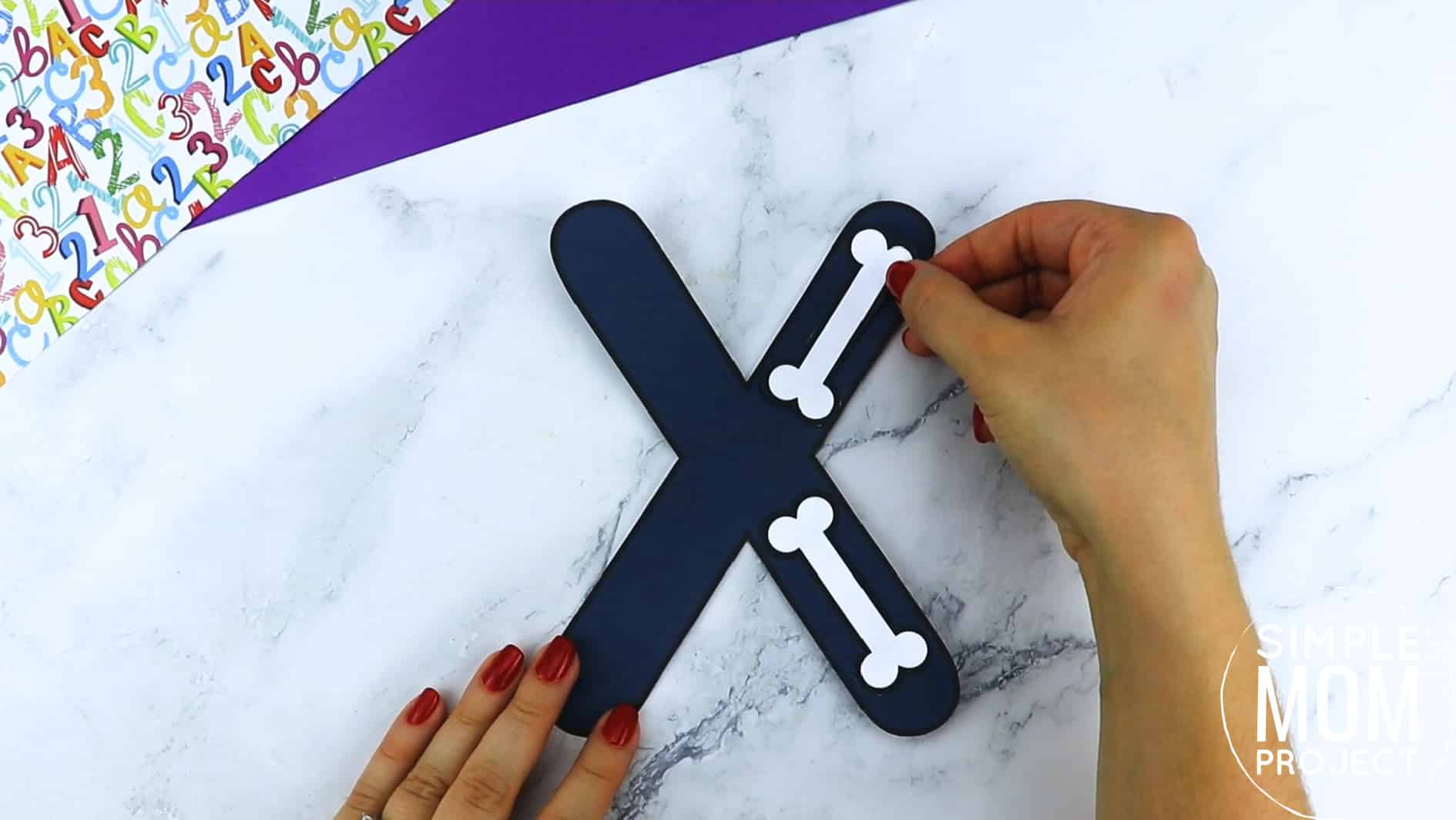 X is for Xray Free Printable Craft Xray Letter X Craft for Kids, preschoolers, toddlers and kindergartner