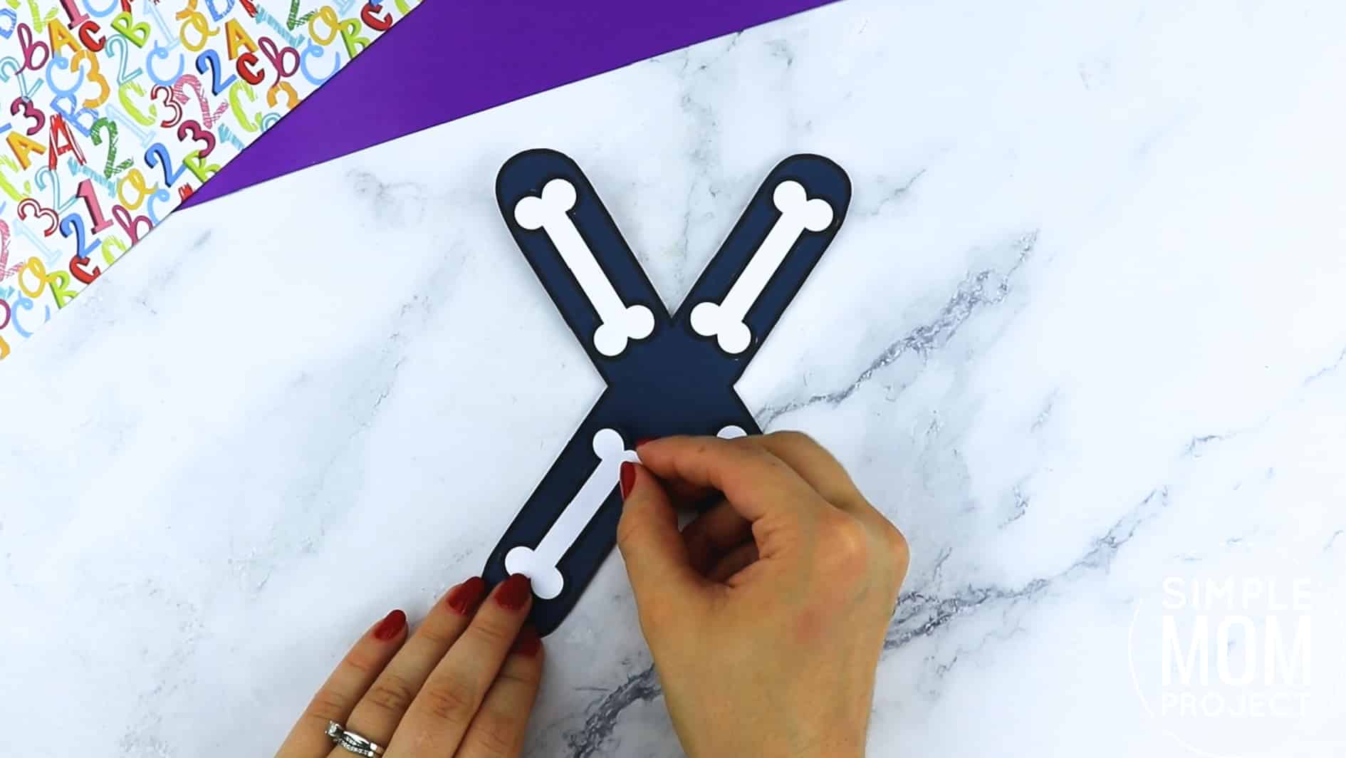 X is for Xray Free Printable Craft Xray Letter X Craft for Kids, preschoolers, toddlers and kindergartner