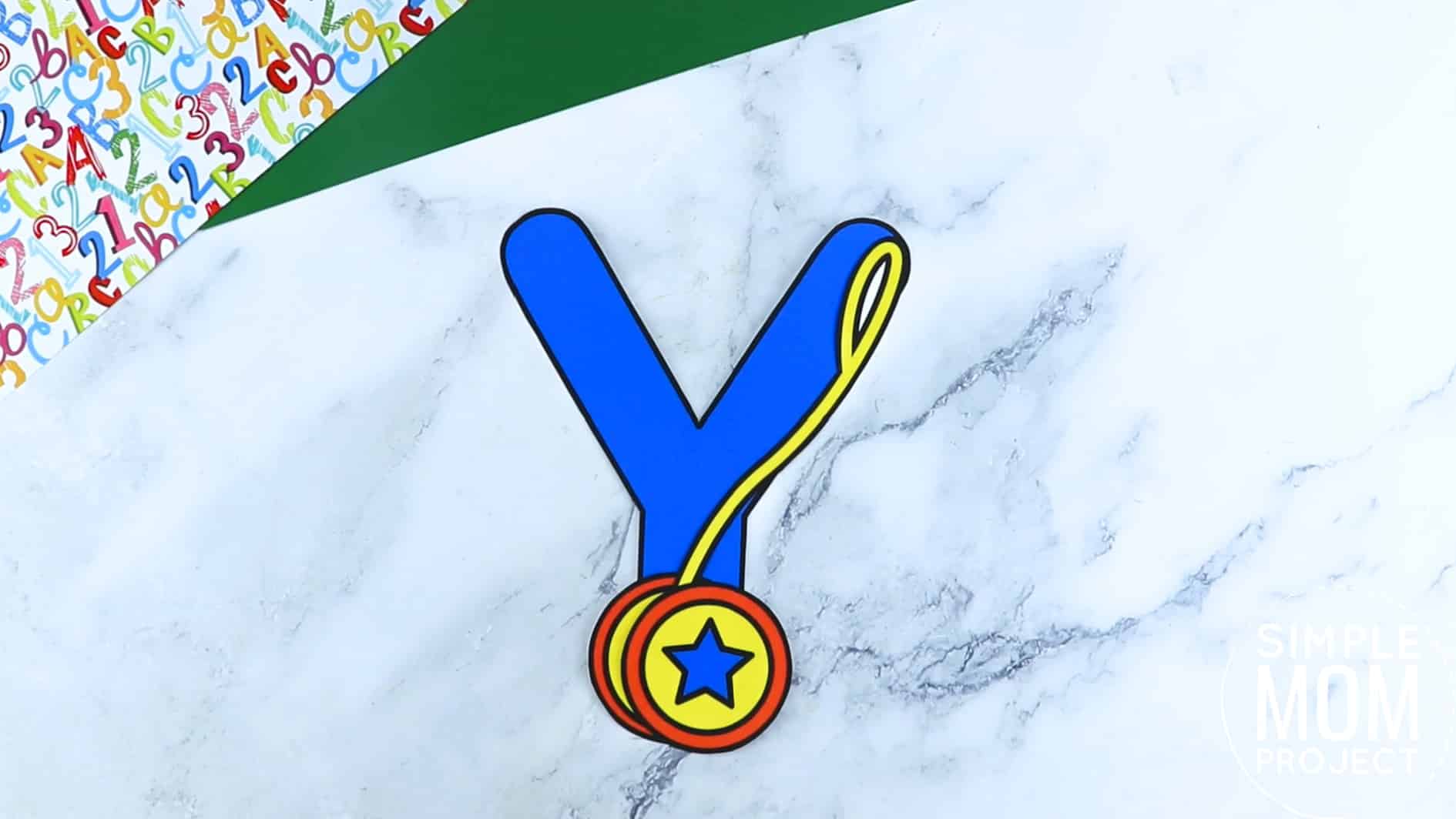 Y is for Yoyo Printable Craft Yoyo Letter Y Craft for Kids, preschoolers, toddlers and kindergartners