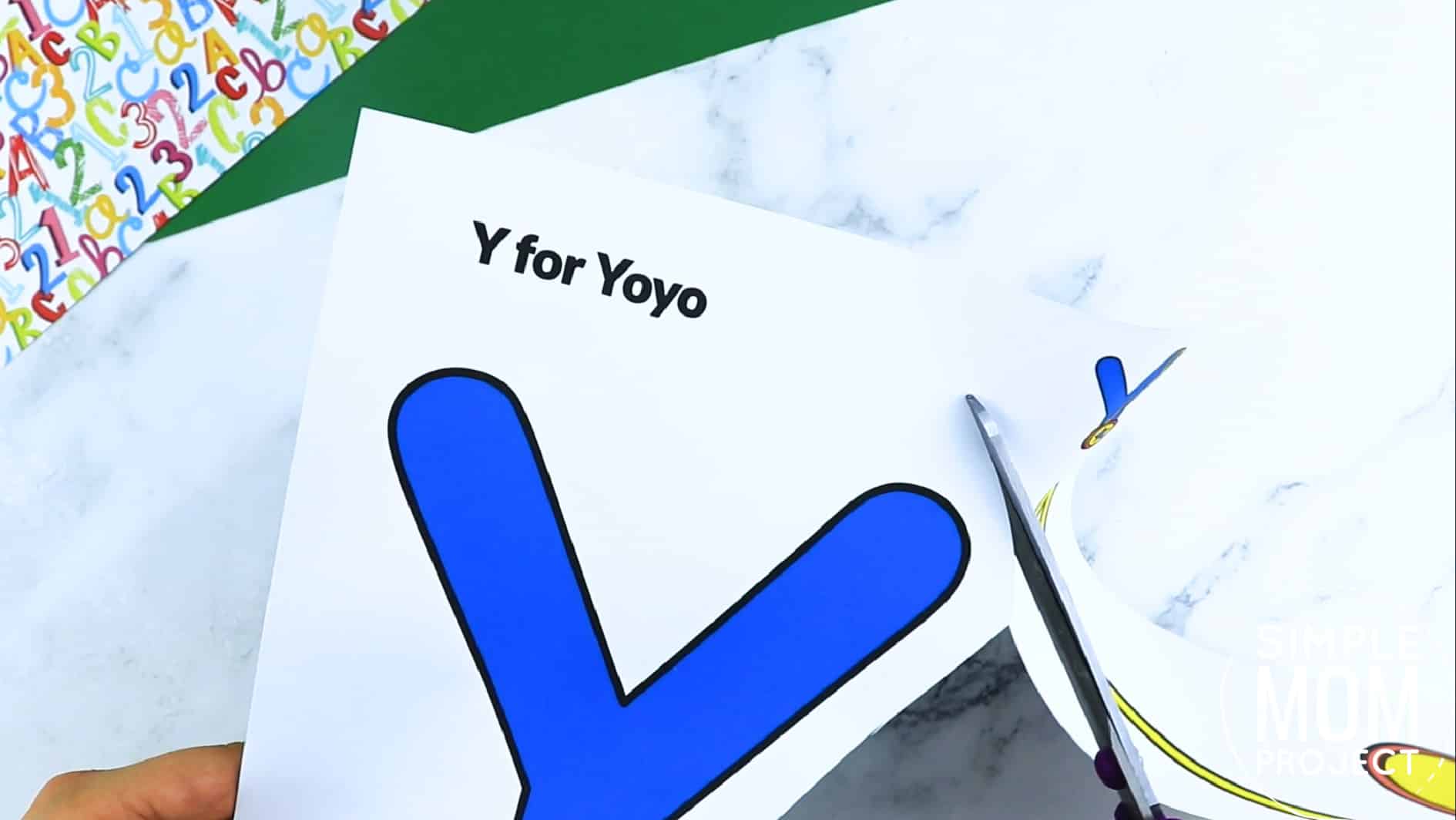 Y is for Yoyo Printable Craft Yoyo Letter Y Craft for Kids, preschoolers, toddlers and kindergartners
