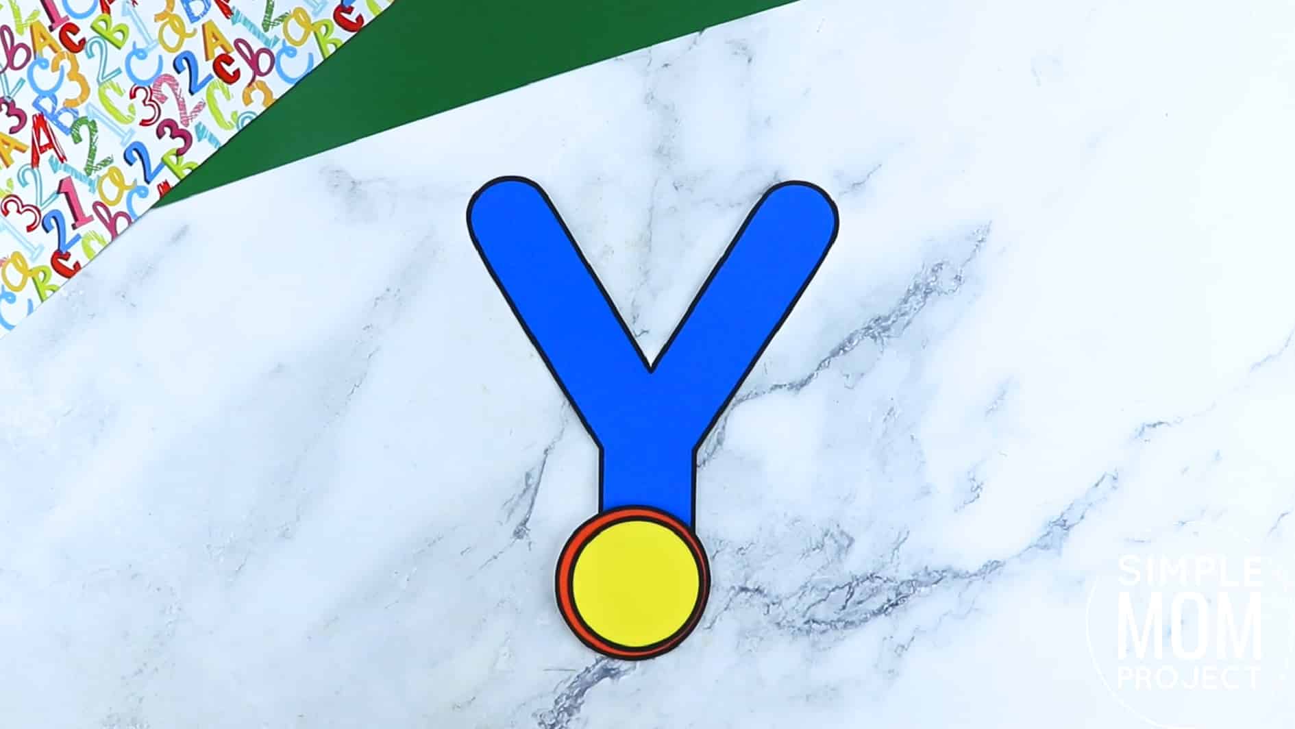Y is for Yoyo Printable Craft Yoyo Letter Y Craft for Kids, preschoolers, toddlers and kindergartners