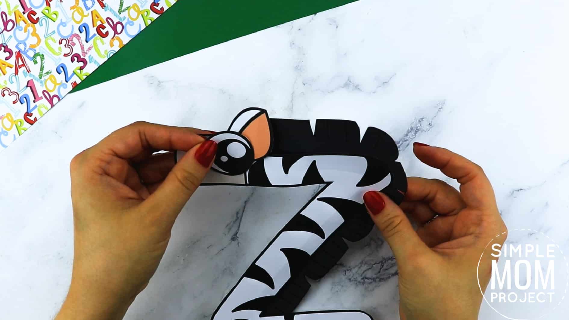 Z is for Zebra Printable Craft Zebra Letter Z Craft for Kids, preschoolers, toddlers and kindergartners