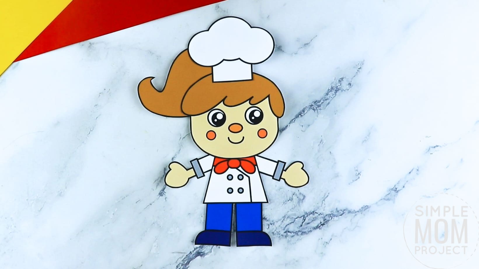 Free printable chef community helper for kids, preschoolers, toddlers and kindergartners