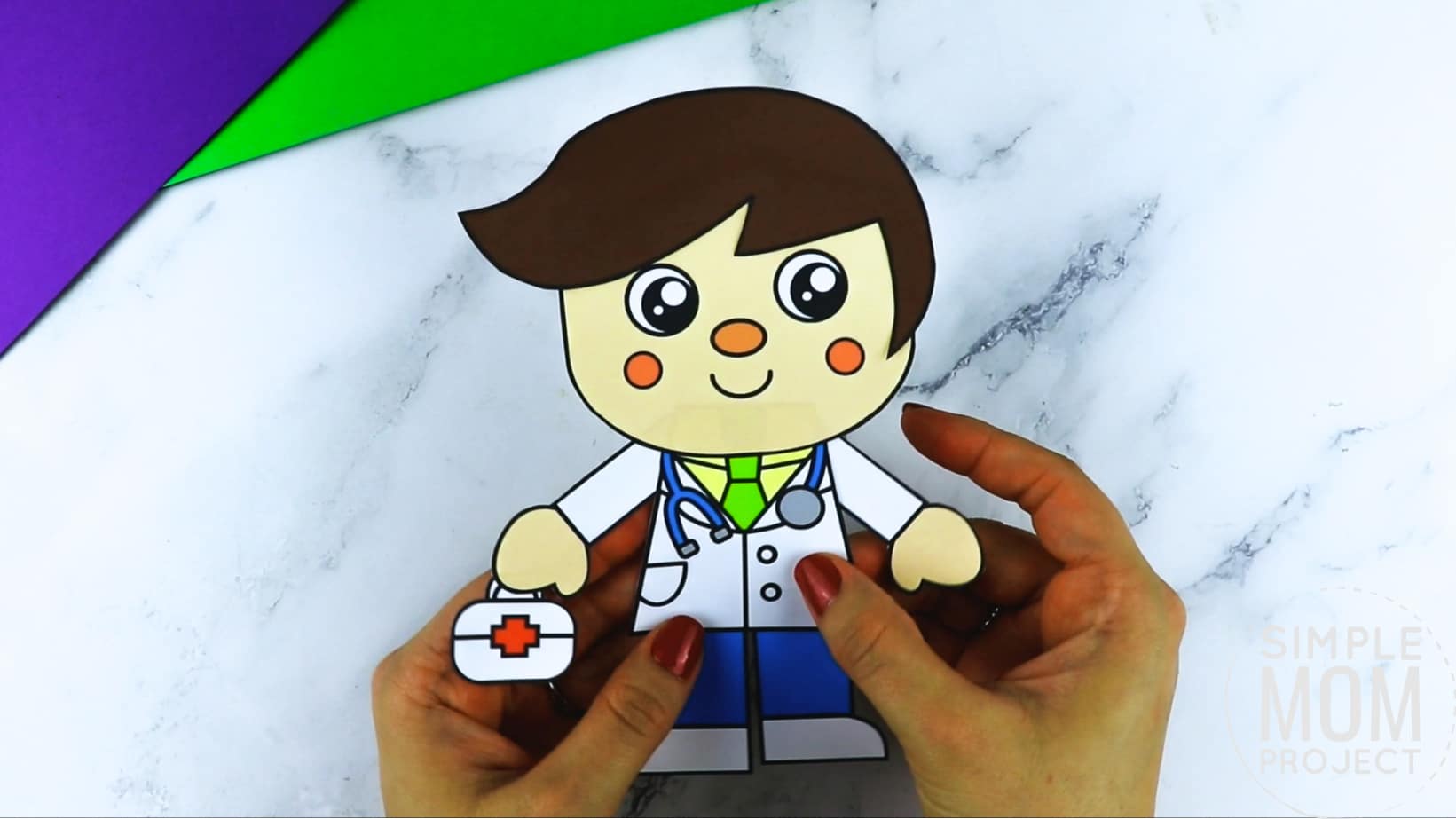 Free printable doctor community helper for kids, preschoolers, toddlers and kindergartners
