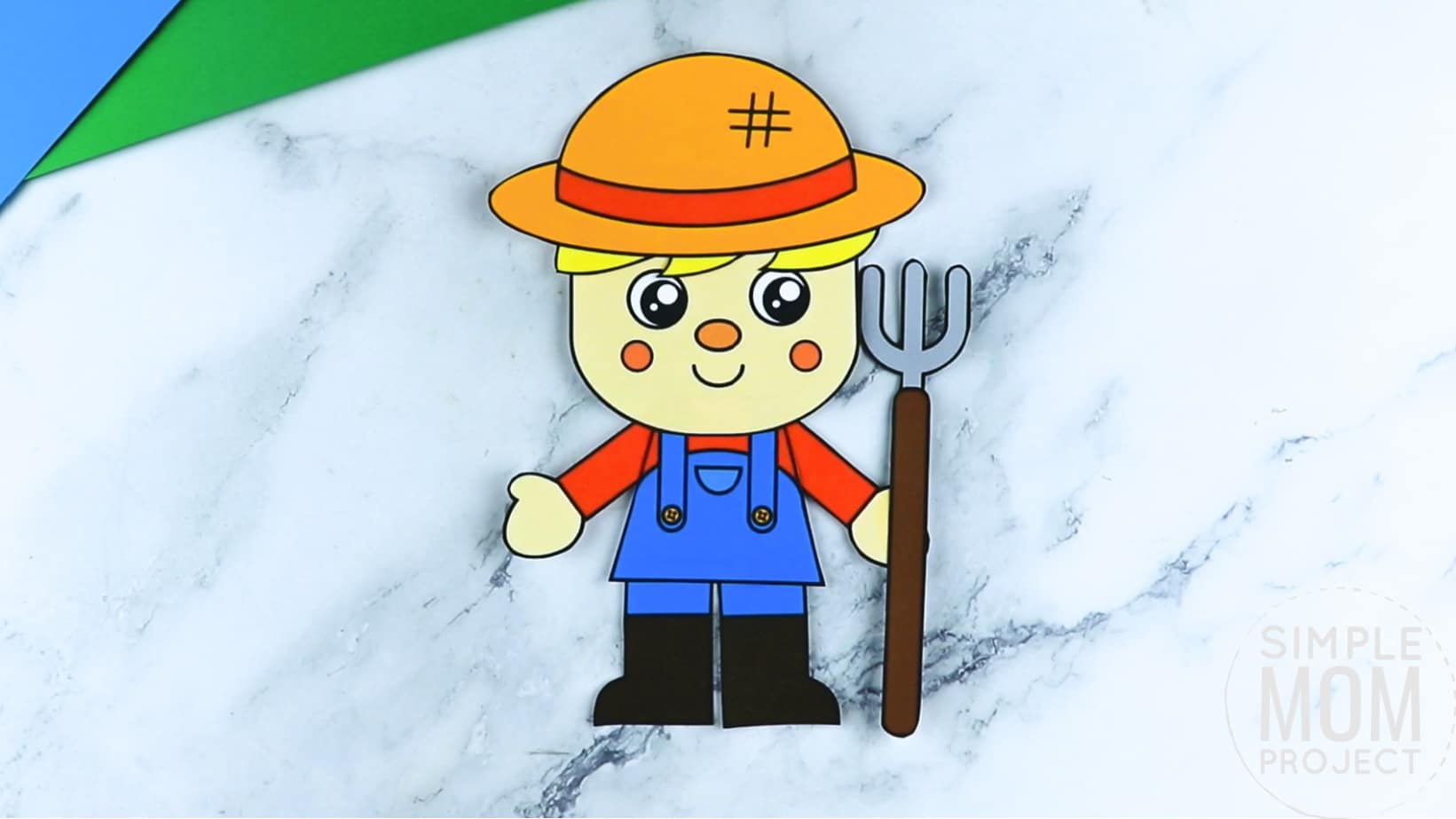 Free printable farmer community helper for kids, preschoolers, toddlers and kindergartners