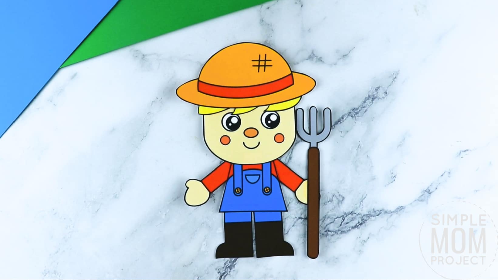 Free printable farmer community helper for kids, preschoolers, toddlers and kindergartners